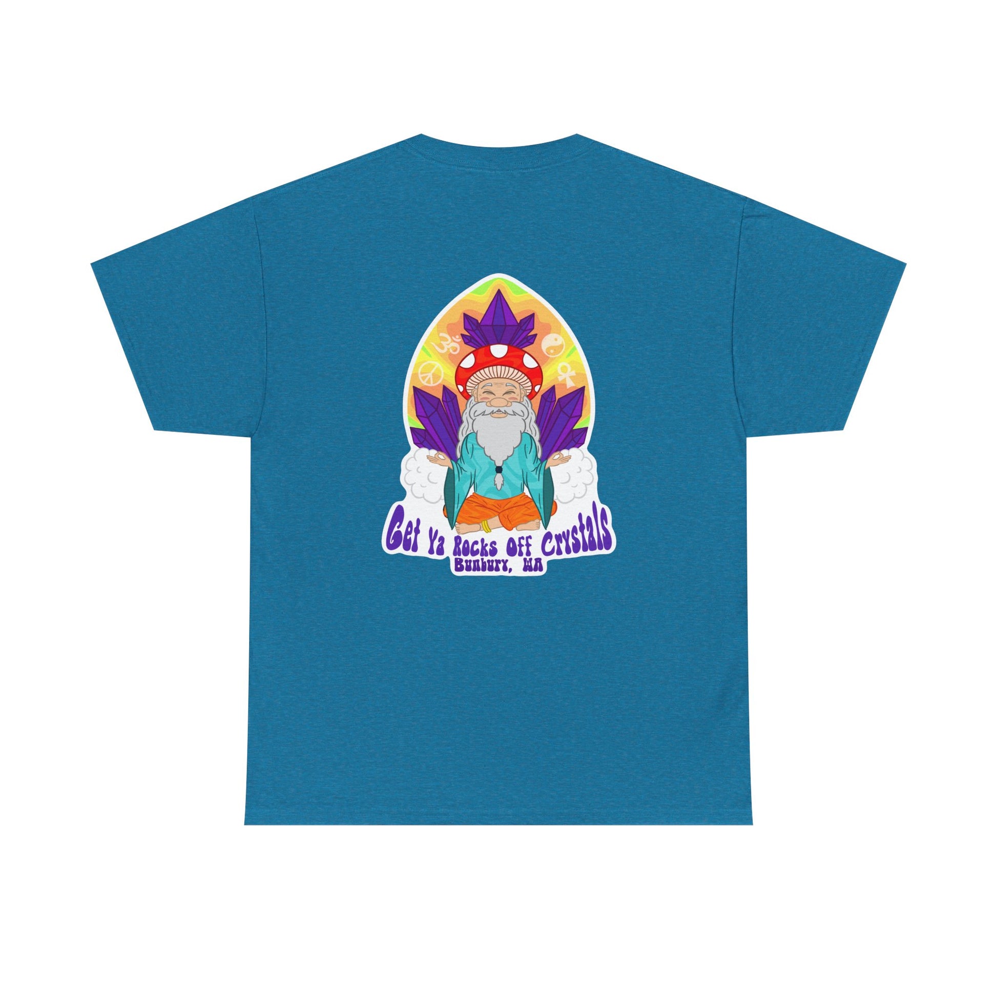 Bohemian Garden Tee - Sun and Moon Design, Spiritual Gift, Festival Wear, Unisex Cotton T-Shirt, Meditation Top, Nature Lover's Style