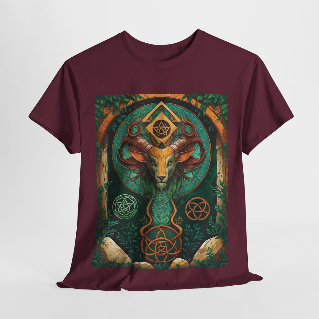 Mystical Graphic Tee, Unisex Heavy Cotton Tee, Bohemian Style Shirt, Gift for Spirituality, Witchy Fashion, Crystal Lover T-Shirt