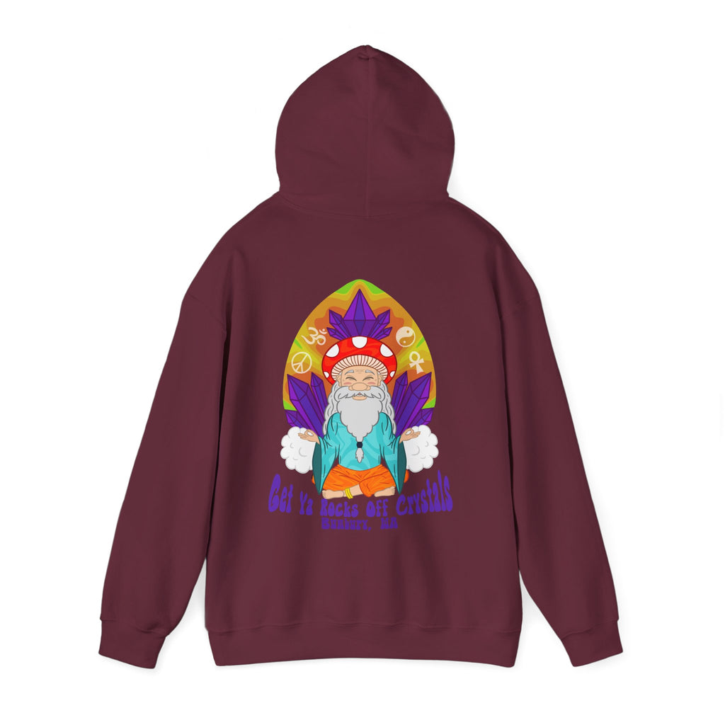 A Custom - Vibrant Crysta Goblin l-Themed Unisex Hoodie - "Get Ya Rocks Off Crystals" Design