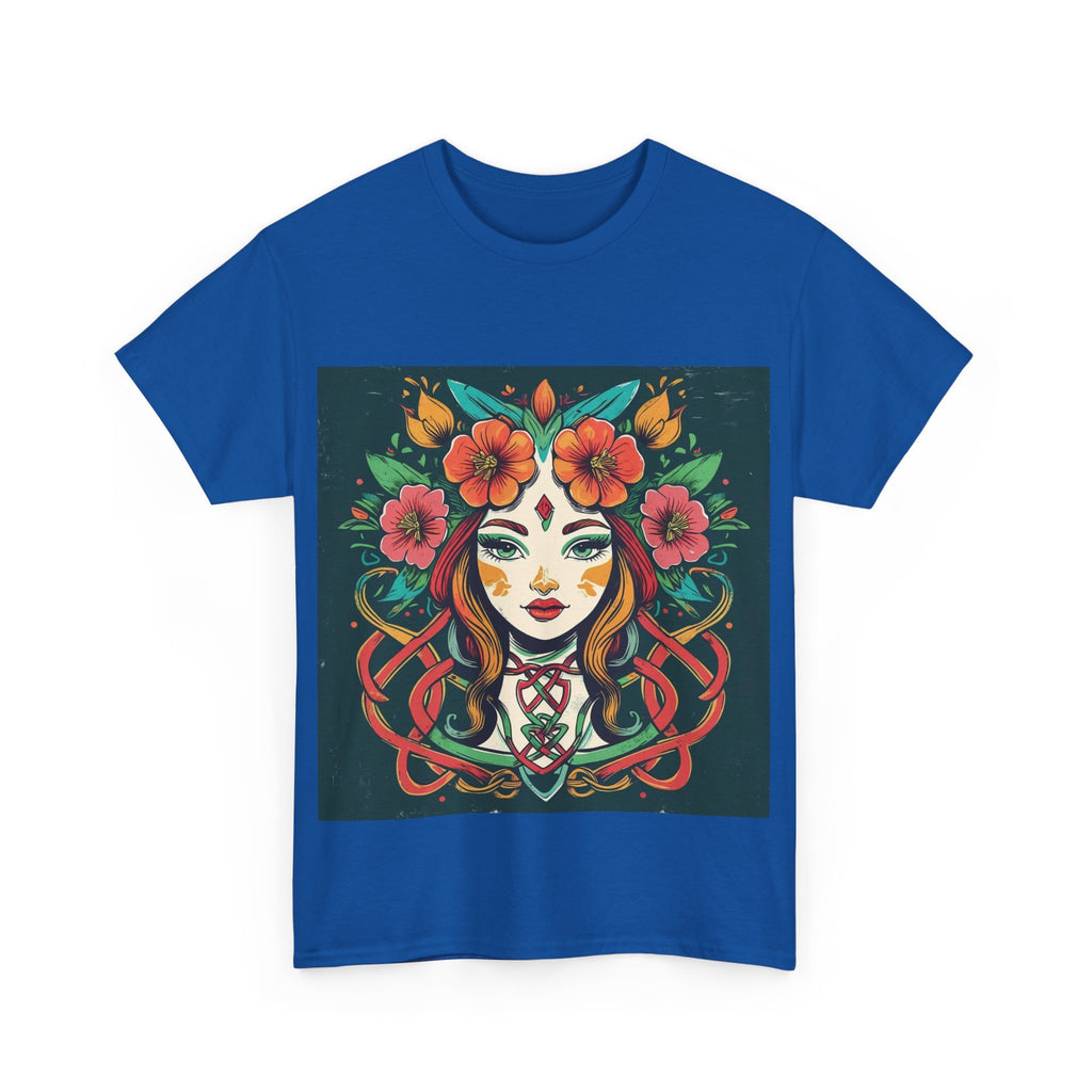 Whimsical Graphic Tee, Artistic Floral Shirt, Trendy Unisex Cotton Tee, Unique Gift for Art Lovers, Casual Wear for All Occasions