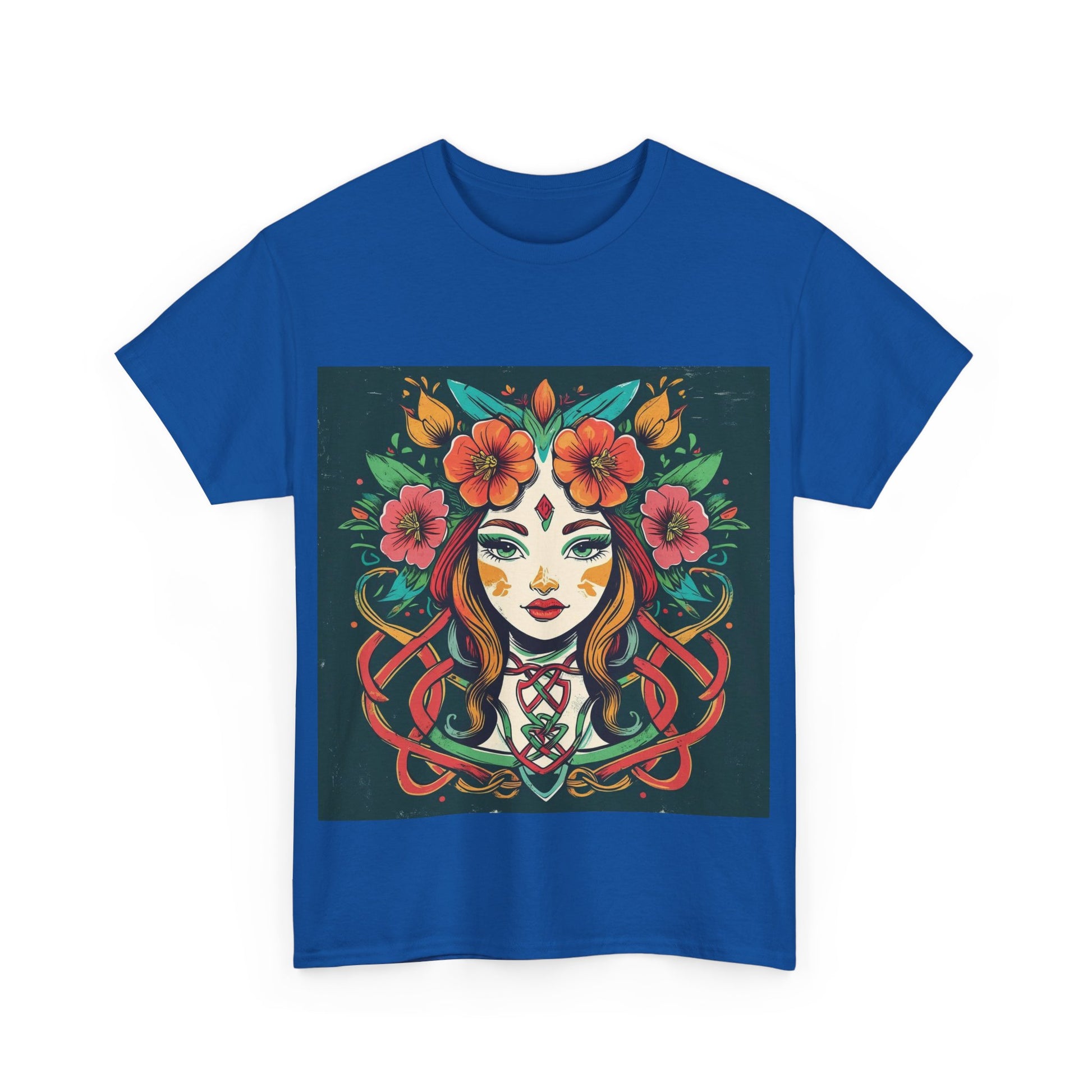 Whimsical Graphic Tee, Artistic Floral Shirt, Trendy Unisex Cotton Tee, Unique Gift for Art Lovers, Casual Wear for All Occasions