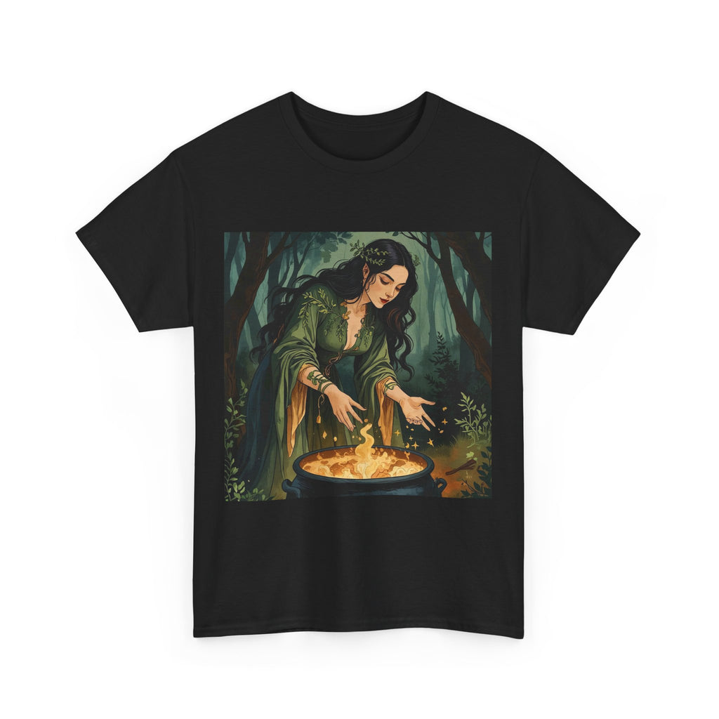 Mystical Unisex Heavy Cotton Tee - Perfect for Sorcery Lovers, Festivals, Gifts, Casual Wear, and Witchy Vibes, Get Your Magic On!