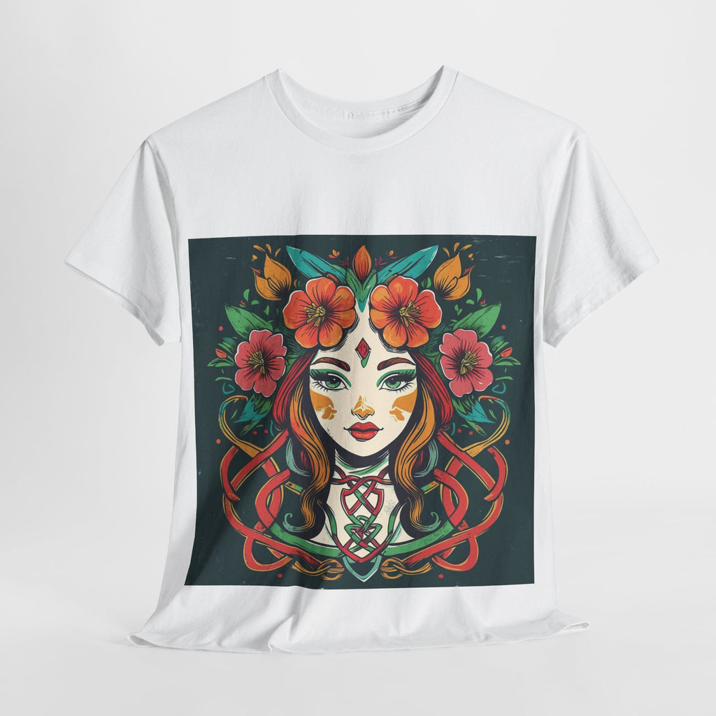 Whimsical Graphic Tee, Artistic Floral Shirt, Trendy Unisex Cotton Tee, Unique Gift for Art Lovers, Casual Wear for All Occasions