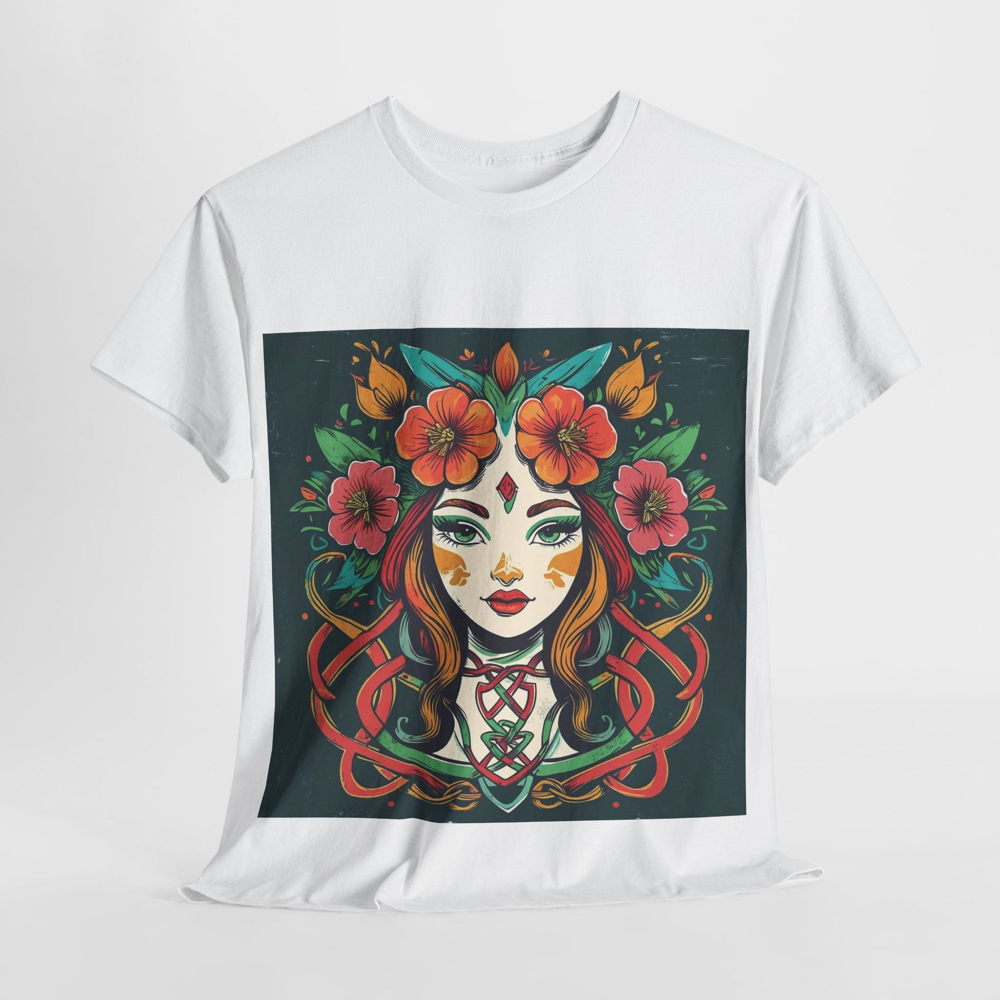 Whimsical Graphic Tee, Artistic Floral Shirt, Trendy Unisex Cotton Tee, Unique Gift for Art Lovers, Casual Wear for All Occasions