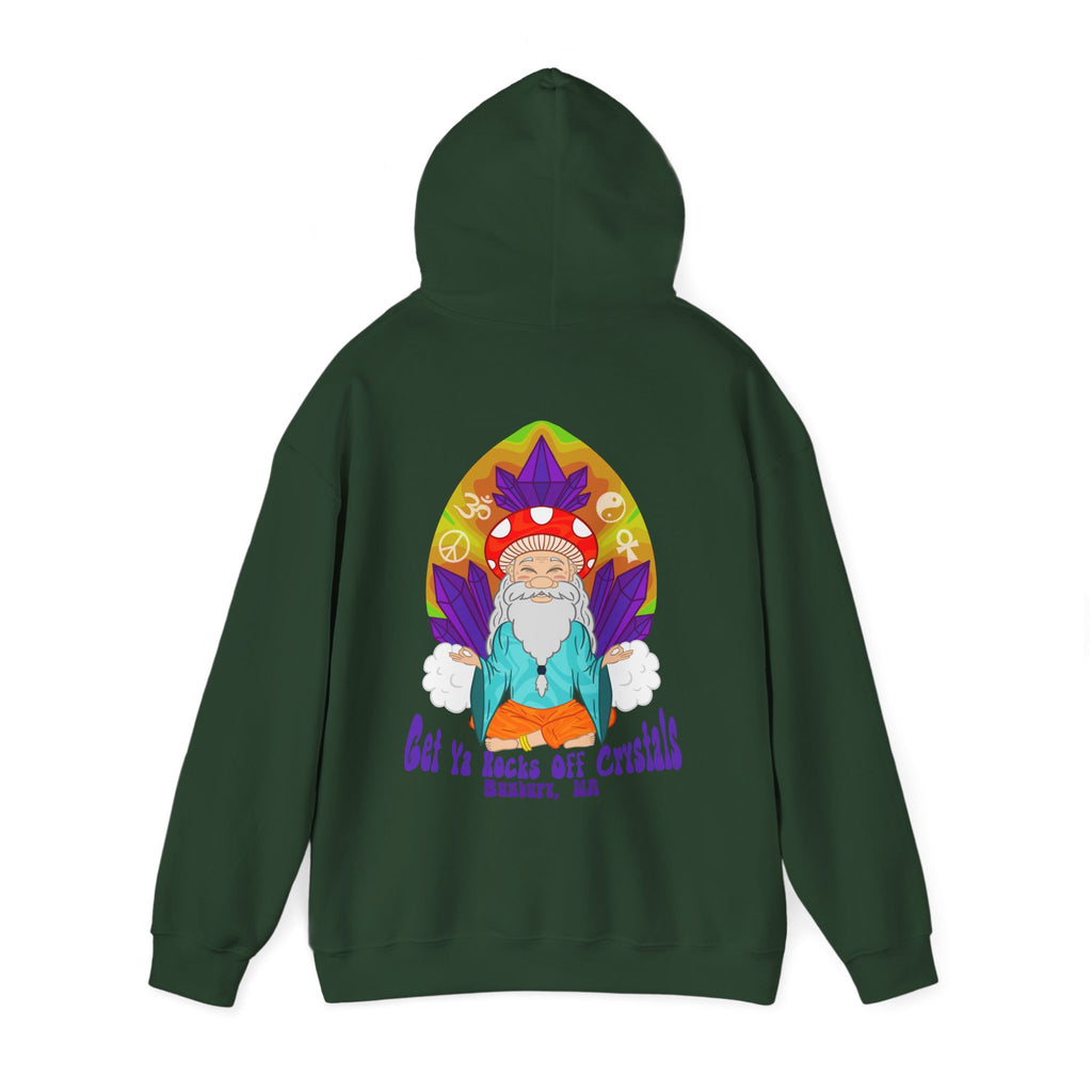 A Custom - Vibrant Crysta Goblin l-Themed Unisex Hoodie - "Get Ya Rocks Off Crystals" Design