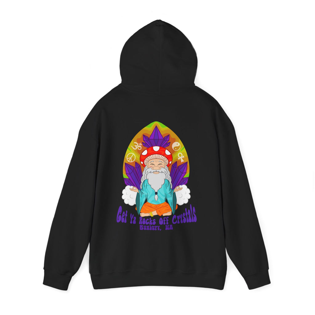 A Custom - Vibrant Crysta Goblin l-Themed Unisex Hoodie - "Get Ya Rocks Off Crystals" Design
