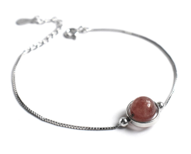 Crystal  Sphere bracelet - 925 Sterling
