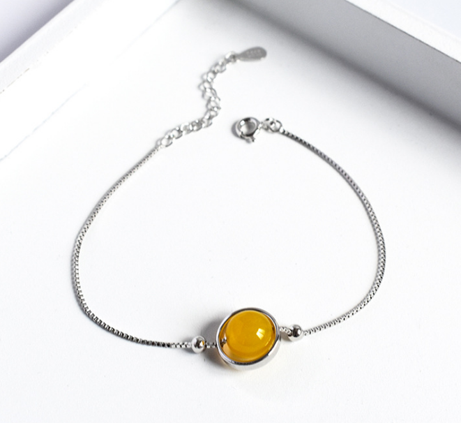 Crystal  Sphere bracelet - 925 Sterling