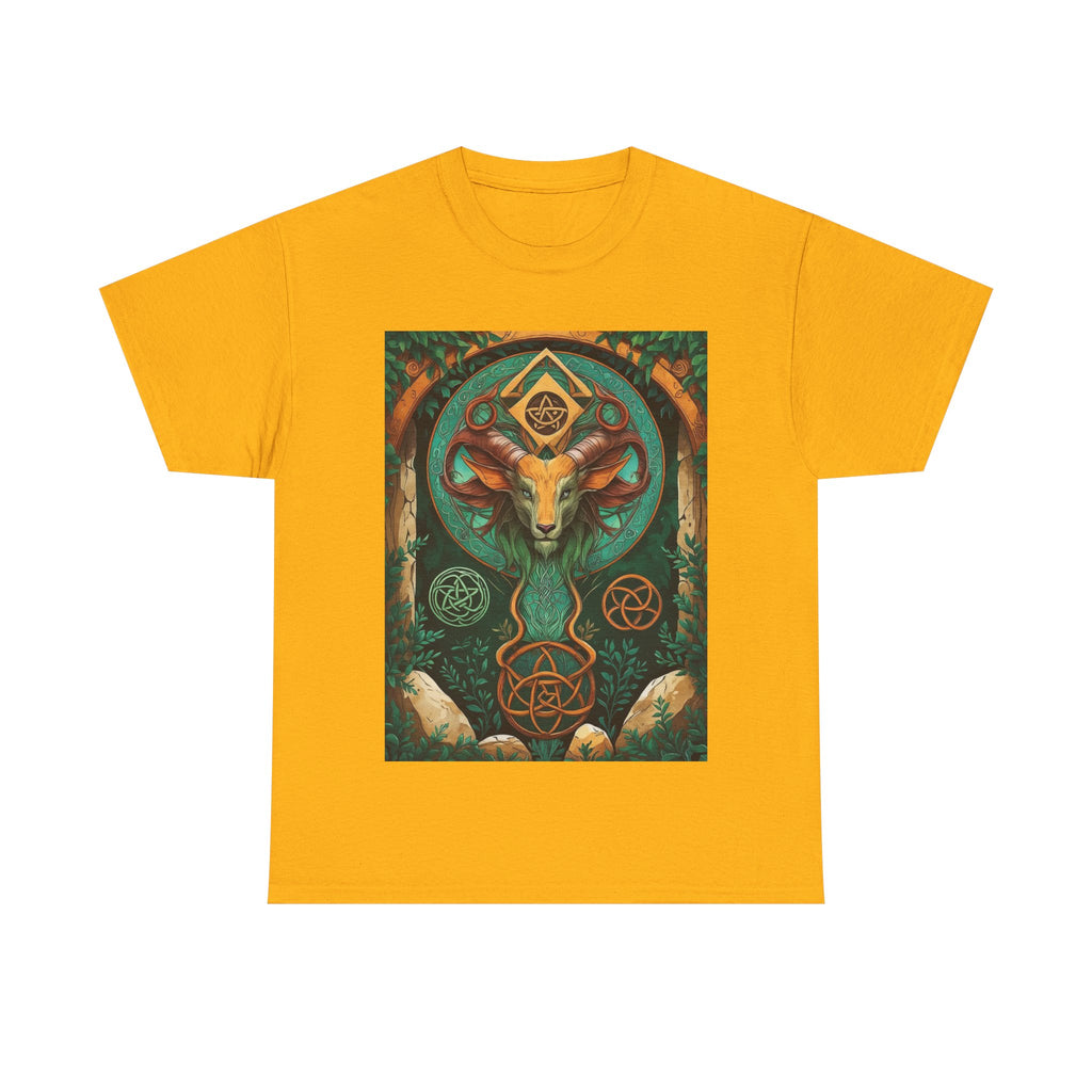 Mystical Graphic Tee, Unisex Heavy Cotton Tee, Bohemian Style Shirt, Gift for Spirituality, Witchy Fashion, Crystal Lover T-Shirt