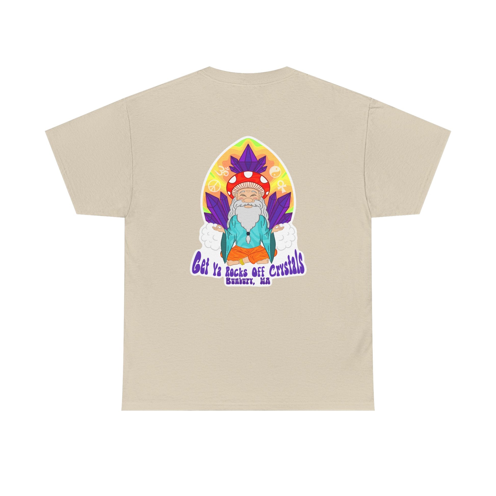 Bohemian Garden Tee - Sun and Moon Design, Spiritual Gift, Festival Wear, Unisex Cotton T-Shirt, Meditation Top, Nature Lover's Style