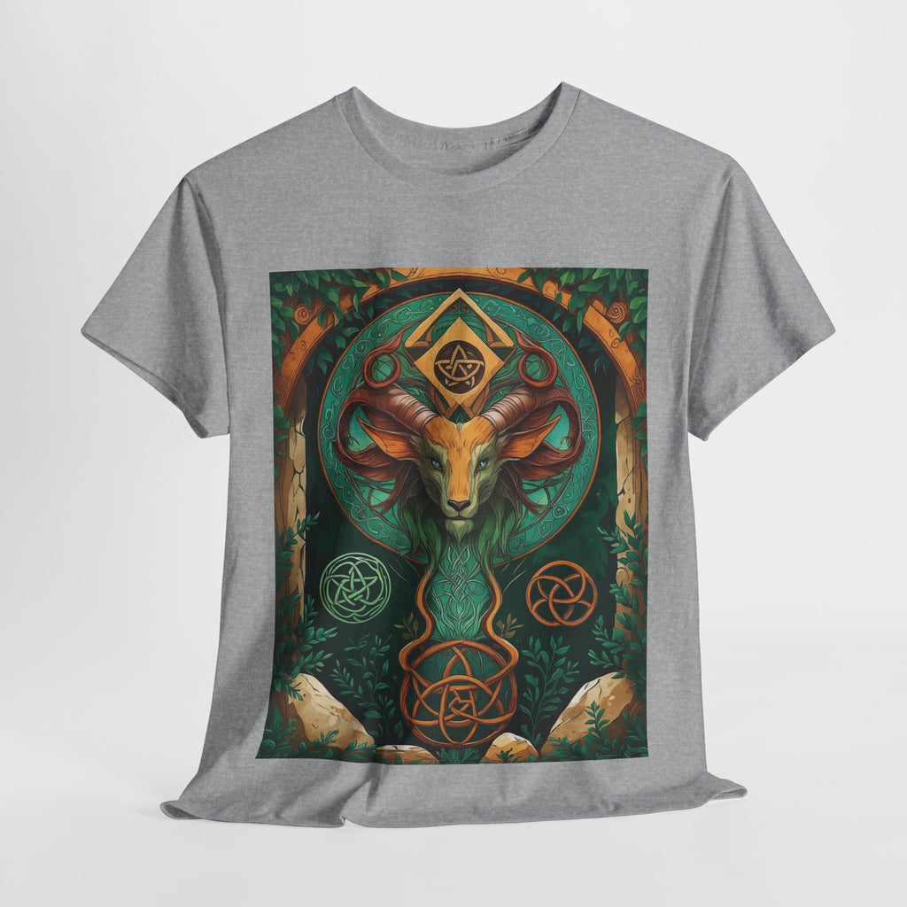 Mystical Graphic Tee, Unisex Heavy Cotton Tee, Bohemian Style Shirt, Gift for Spirituality, Witchy Fashion, Crystal Lover T-Shirt