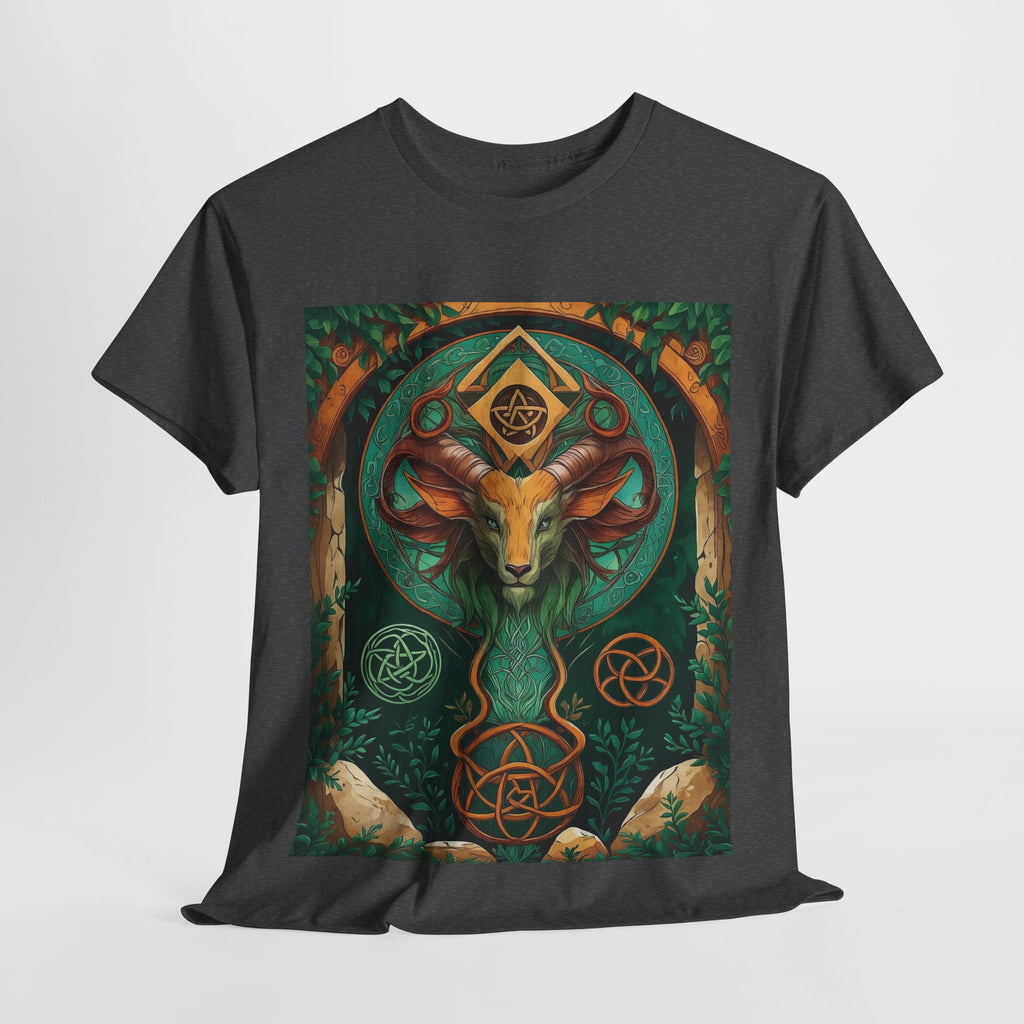 Mystical Graphic Tee, Unisex Heavy Cotton Tee, Bohemian Style Shirt, Gift for Spirituality, Witchy Fashion, Crystal Lover T-Shirt