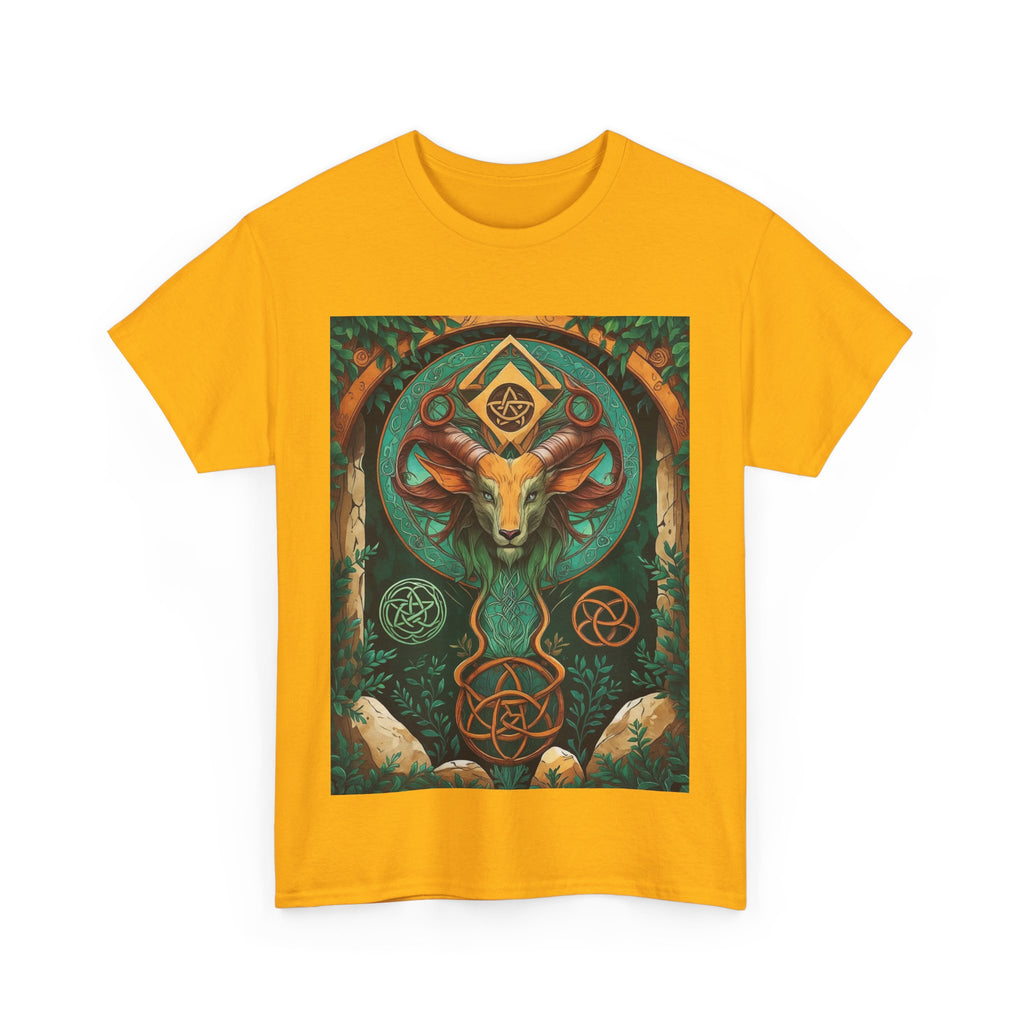 Mystical Graphic Tee, Unisex Heavy Cotton Tee, Bohemian Style Shirt, Gift for Spirituality, Witchy Fashion, Crystal Lover T-Shirt