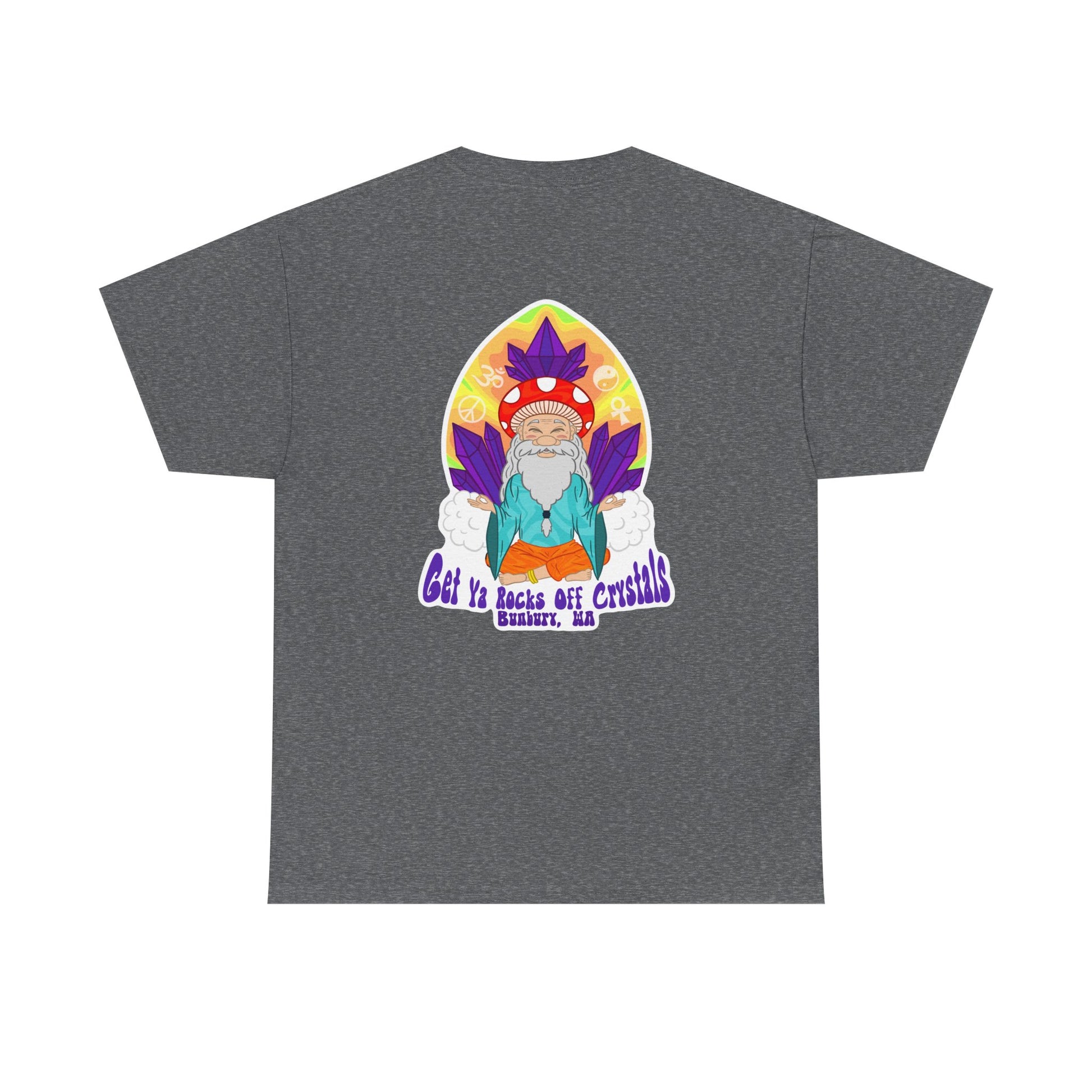 Mystical Graphic Tee, Unisex Heavy Cotton Tee, Bohemian Style Shirt, Gift for Spirituality, Witchy Fashion, Crystal Lover T-Shirt