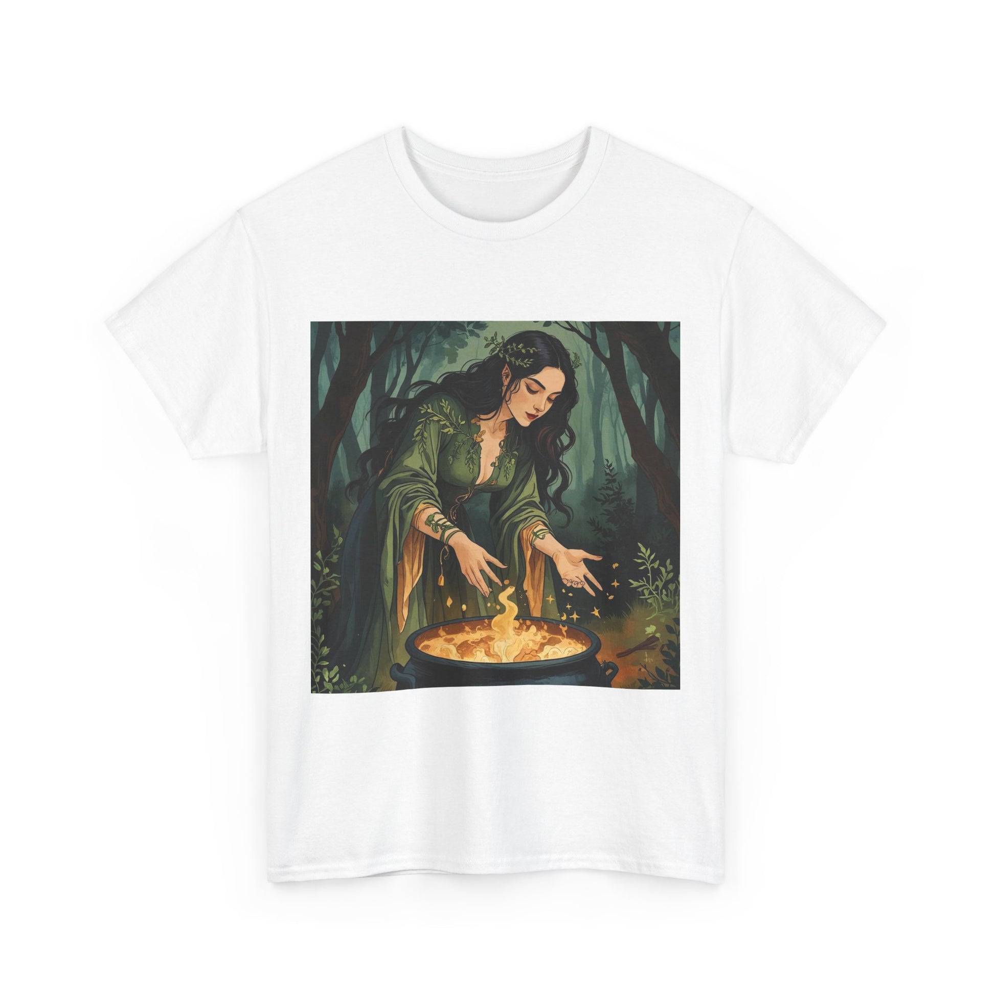 Mystical Unisex Heavy Cotton Tee - Perfect for Sorcery Lovers, Festivals, Gifts, Casual Wear, and Witchy Vibes, Get Your Magic On!