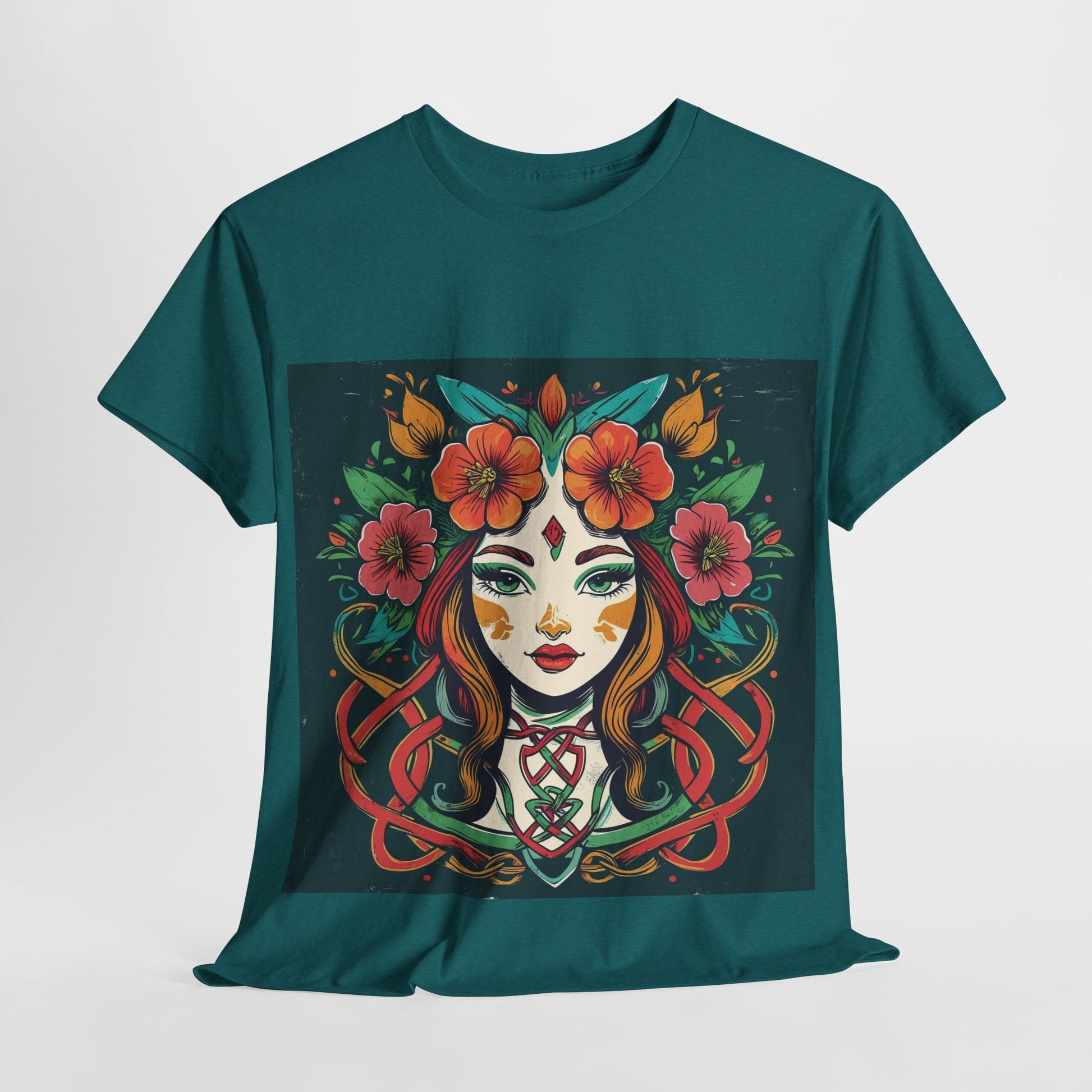 Whimsical Graphic Tee, Artistic Floral Shirt, Trendy Unisex Cotton Tee, Unique Gift for Art Lovers, Casual Wear for All Occasions