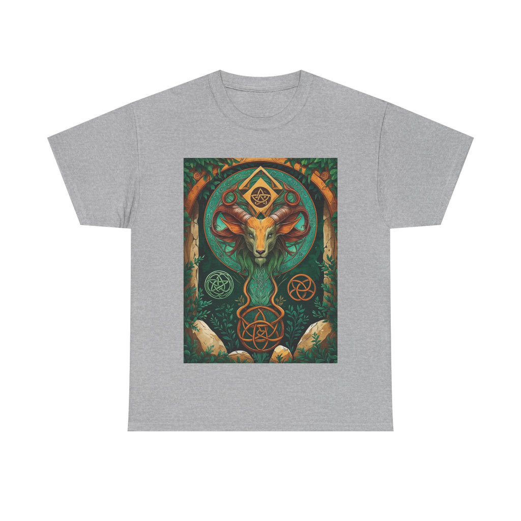 Mystical Graphic Tee, Unisex Heavy Cotton Tee, Bohemian Style Shirt, Gift for Spirituality, Witchy Fashion, Crystal Lover T-Shirt