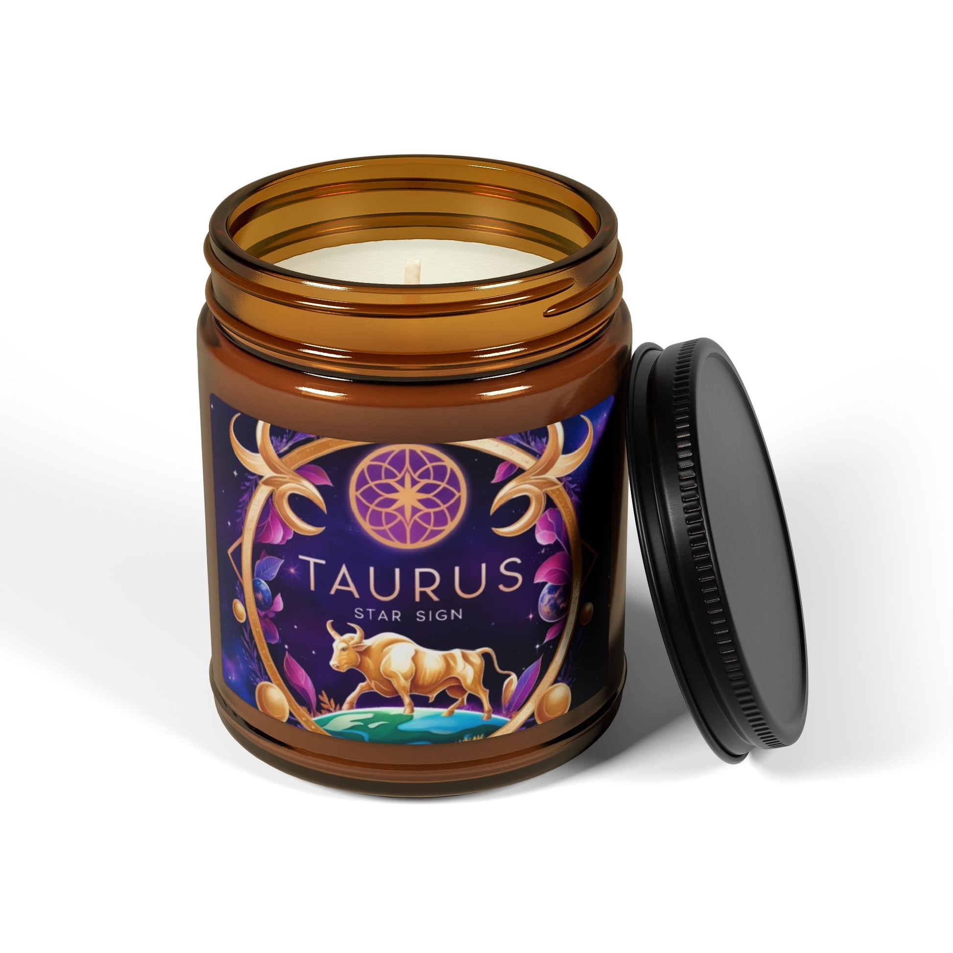 Taurus Scented Soy Candle, Astrology Decor, Zodiac Gift for Taurus, Birthday Gift, Home Fragrance, Spiritual Candle