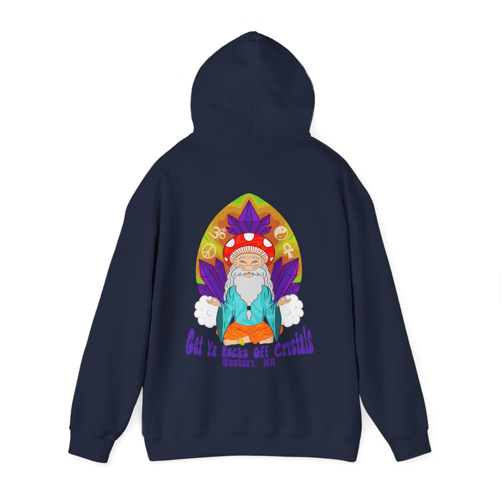 A Custom - Vibrant Crysta Goblin l-Themed Unisex Hoodie - "Get Ya Rocks Off Crystals" Design