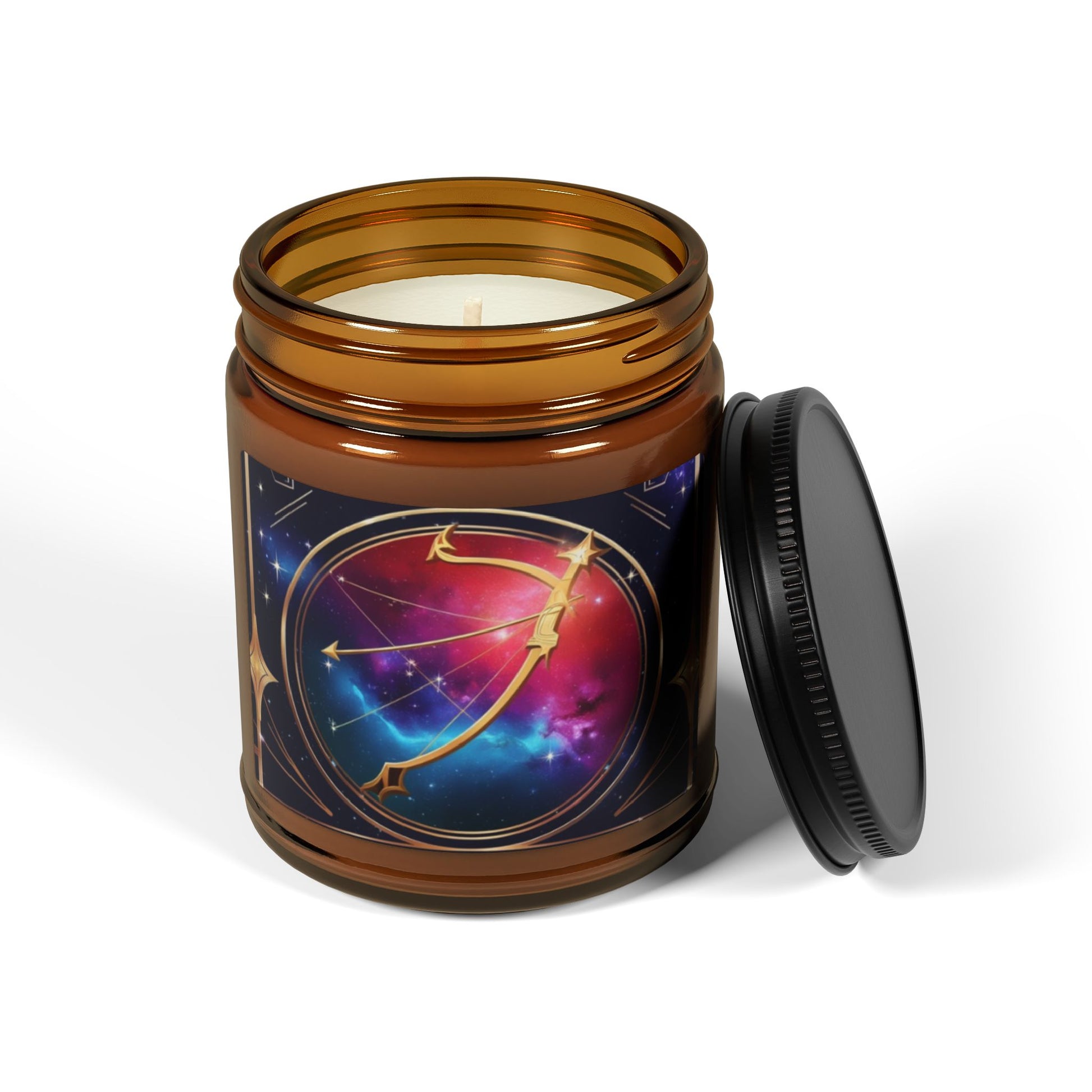 Sagittarius Scented Soy Candle | Zodiac Candle | Astrological Decor | Gift for Astrology Lovers | Amber Jar Candle