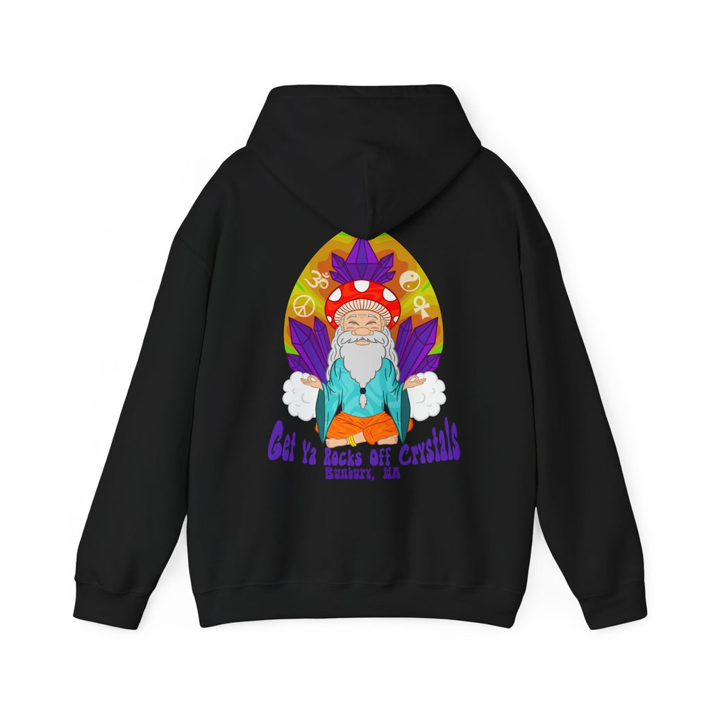 A Custom - Vibrant Crysta Goblin l-Themed Unisex Hoodie - "Get Ya Rocks Off Crystals" Design