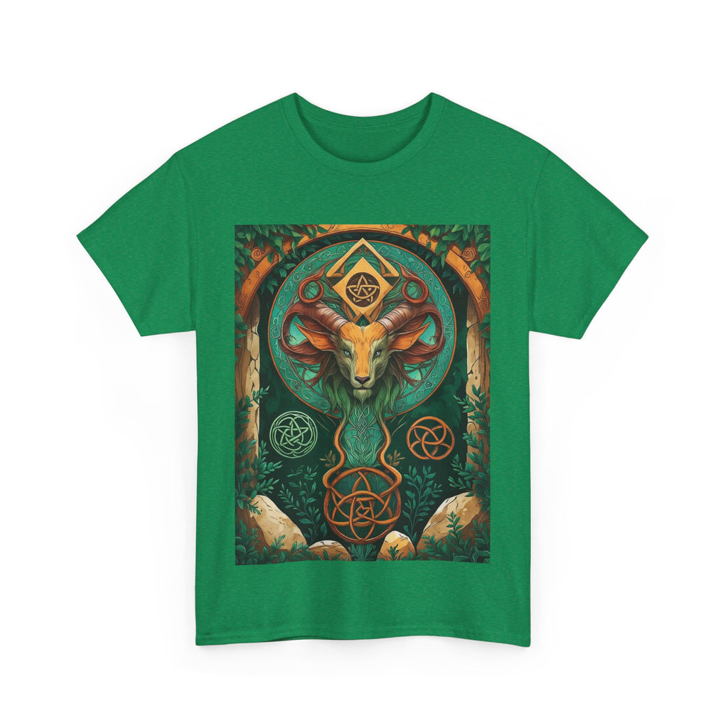 Mystical Graphic Tee, Unisex Heavy Cotton Tee, Bohemian Style Shirt, Gift for Spirituality, Witchy Fashion, Crystal Lover T-Shirt