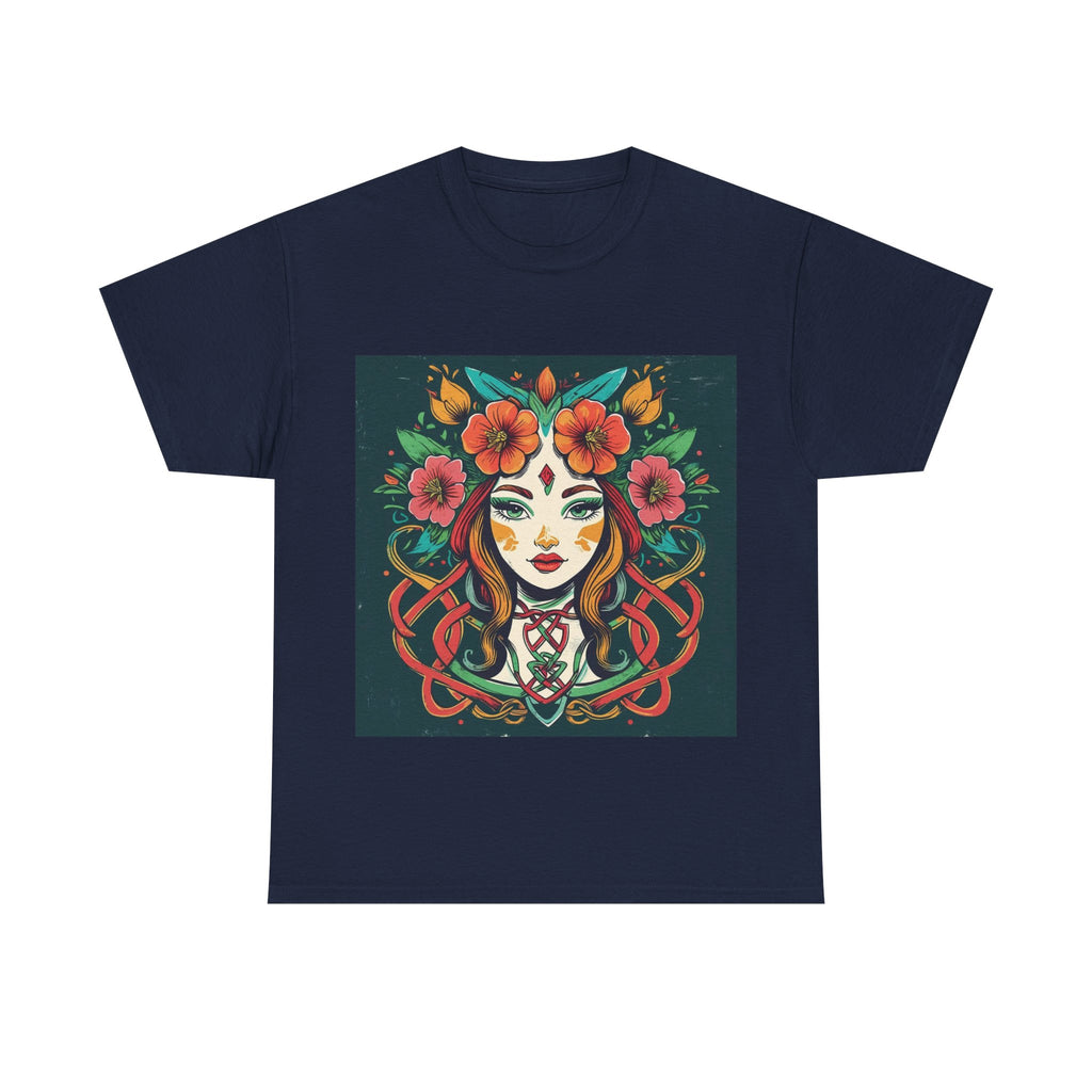 Whimsical Graphic Tee, Artistic Floral Shirt, Trendy Unisex Cotton Tee, Unique Gift for Art Lovers, Casual Wear for All Occasions