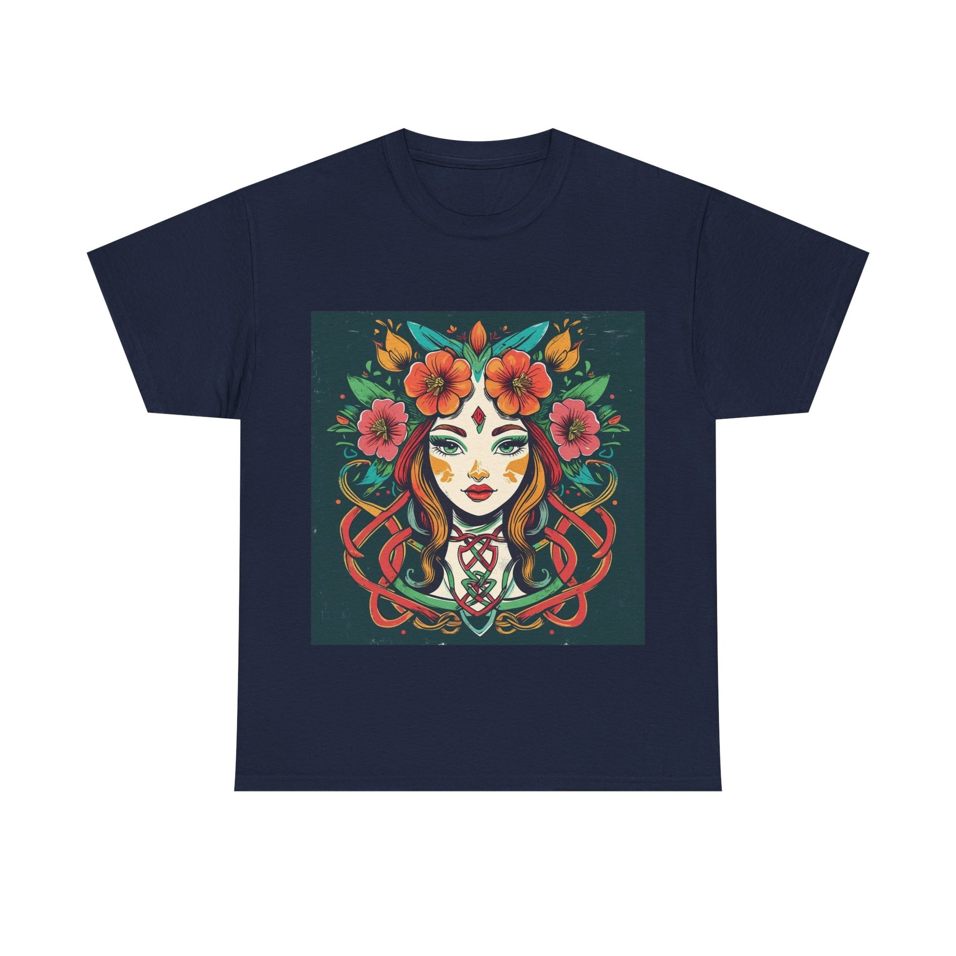 Whimsical Graphic Tee, Artistic Floral Shirt, Trendy Unisex Cotton Tee, Unique Gift for Art Lovers, Casual Wear for All Occasions