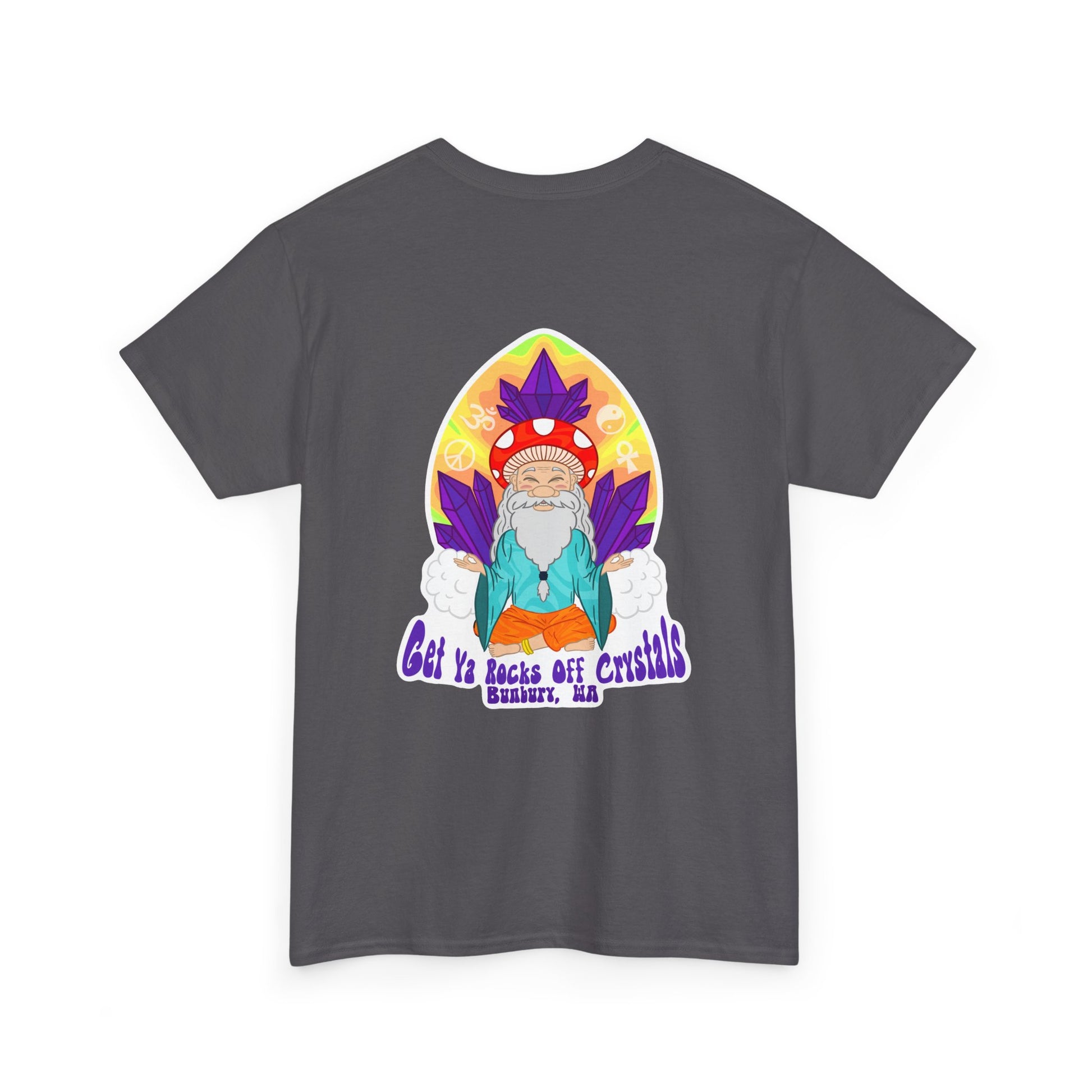 Mystical Graphic Tee, Unisex Heavy Cotton Tee, Bohemian Style Shirt, Gift for Spirituality, Witchy Fashion, Crystal Lover T-Shirt