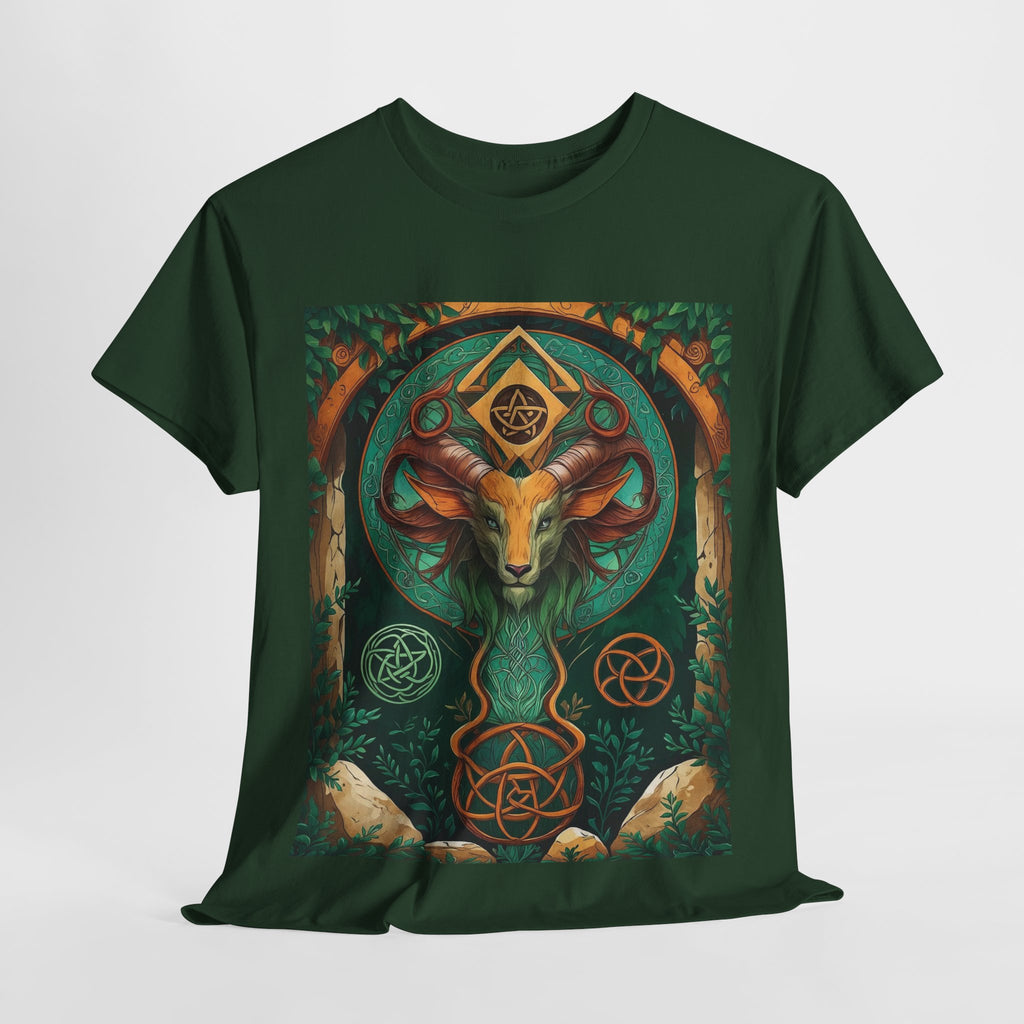 Mystical Graphic Tee, Unisex Heavy Cotton Tee, Bohemian Style Shirt, Gift for Spirituality, Witchy Fashion, Crystal Lover T-Shirt
