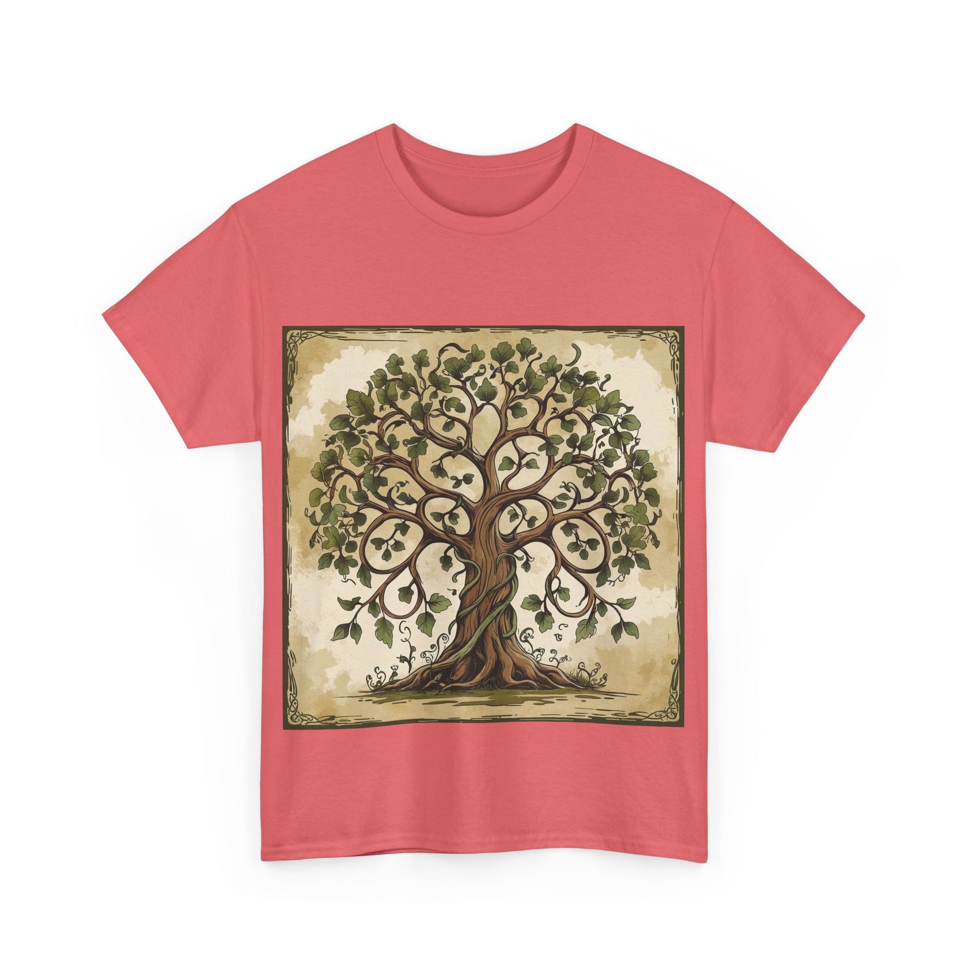 Unisex Heavy Cotton Tee with Nature and Crystal Designs, Bohemian T-Shirt, Tree of Life Tee, Gift for Yogis, Festival Apparel, [...]