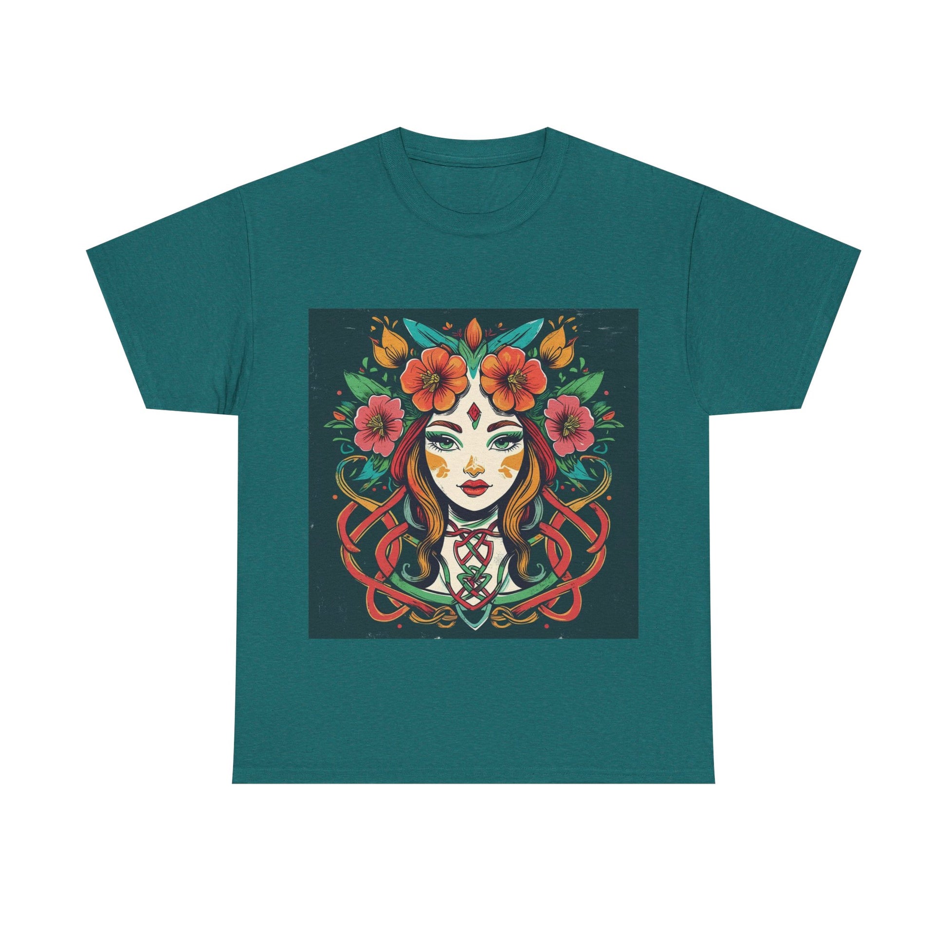 Whimsical Graphic Tee, Artistic Floral Shirt, Trendy Unisex Cotton Tee, Unique Gift for Art Lovers, Casual Wear for All Occasions