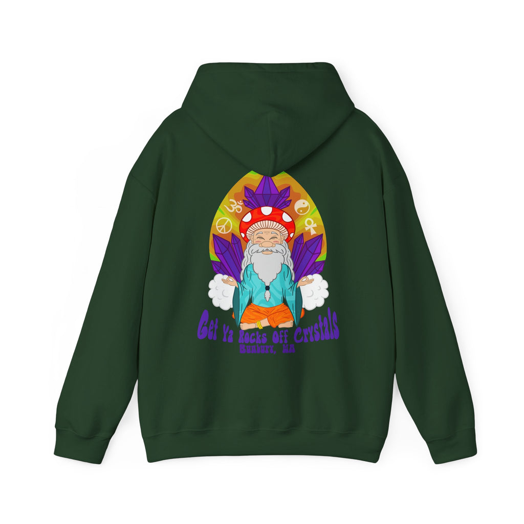A Custom - Vibrant Crysta Goblin l-Themed Unisex Hoodie - "Get Ya Rocks Off Crystals" Design