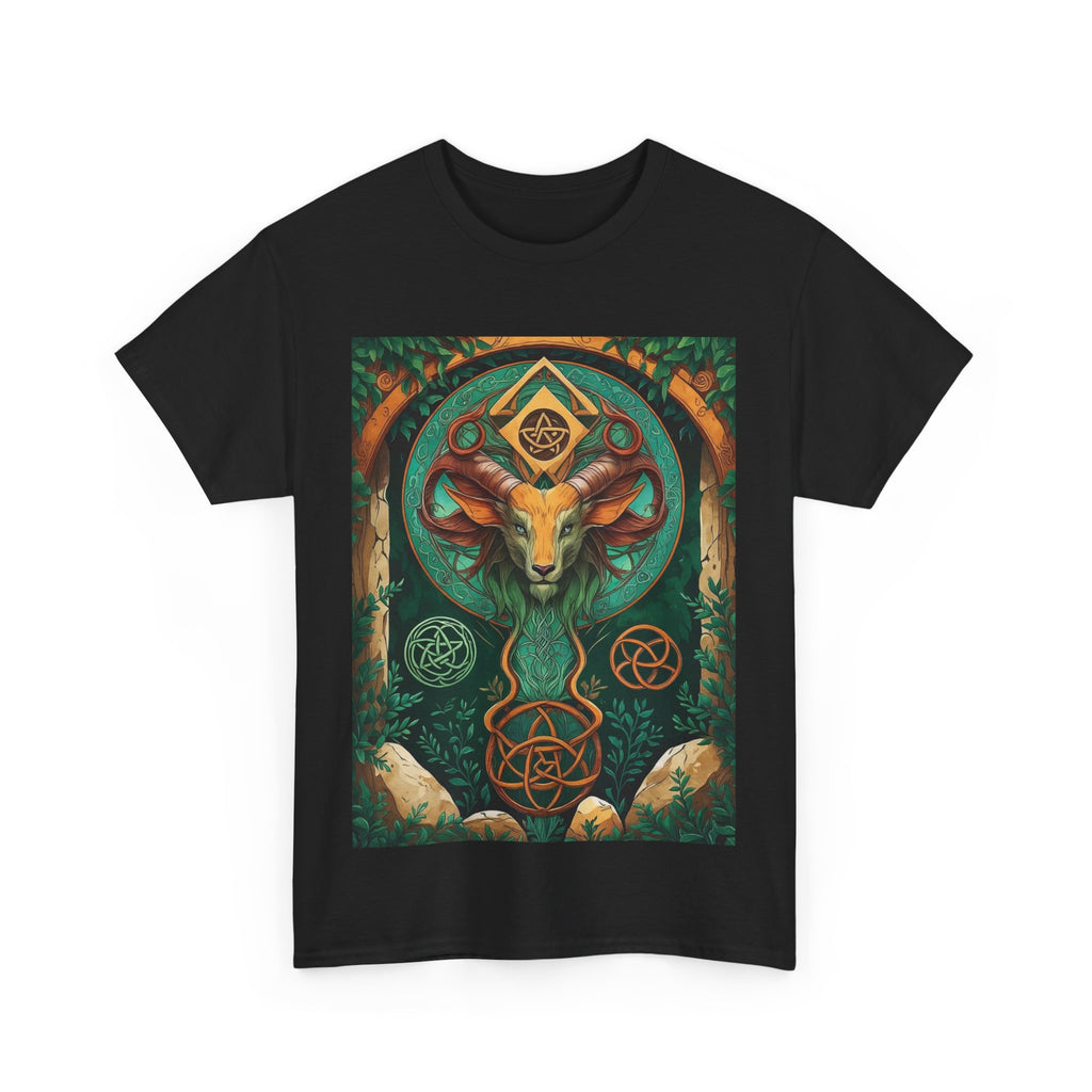 Mystical Graphic Tee, Unisex Heavy Cotton Tee, Bohemian Style Shirt, Gift for Spirituality, Witchy Fashion, Crystal Lover T-Shirt