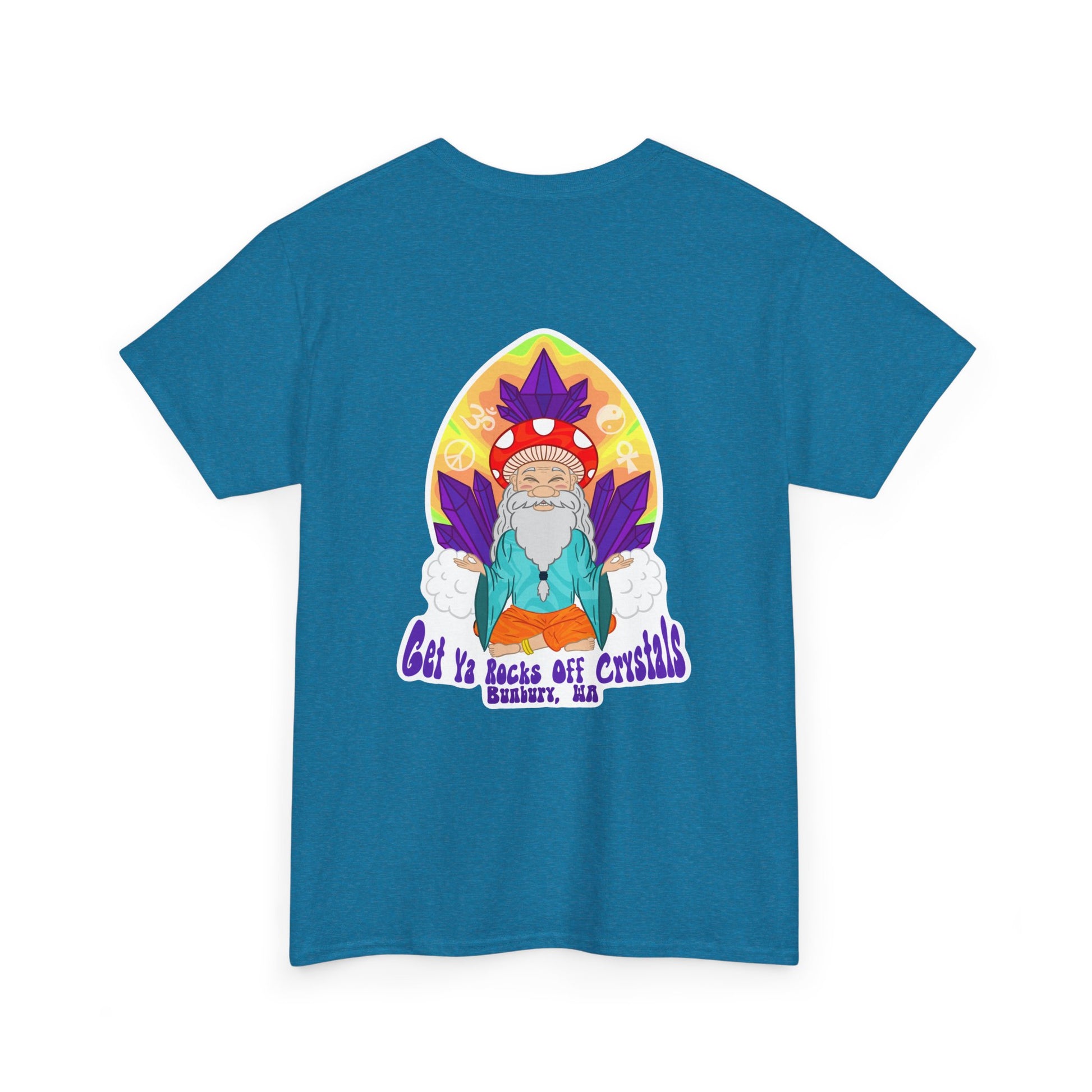 Bohemian Garden Tee - Sun and Moon Design, Spiritual Gift, Festival Wear, Unisex Cotton T-Shirt, Meditation Top, Nature Lover's Style