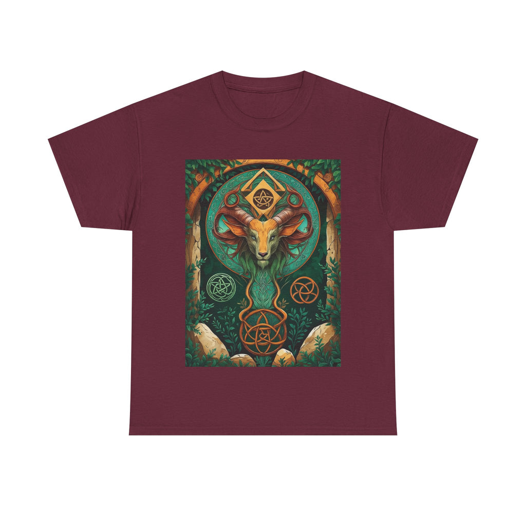 Mystical Graphic Tee, Unisex Heavy Cotton Tee, Bohemian Style Shirt, Gift for Spirituality, Witchy Fashion, Crystal Lover T-Shirt