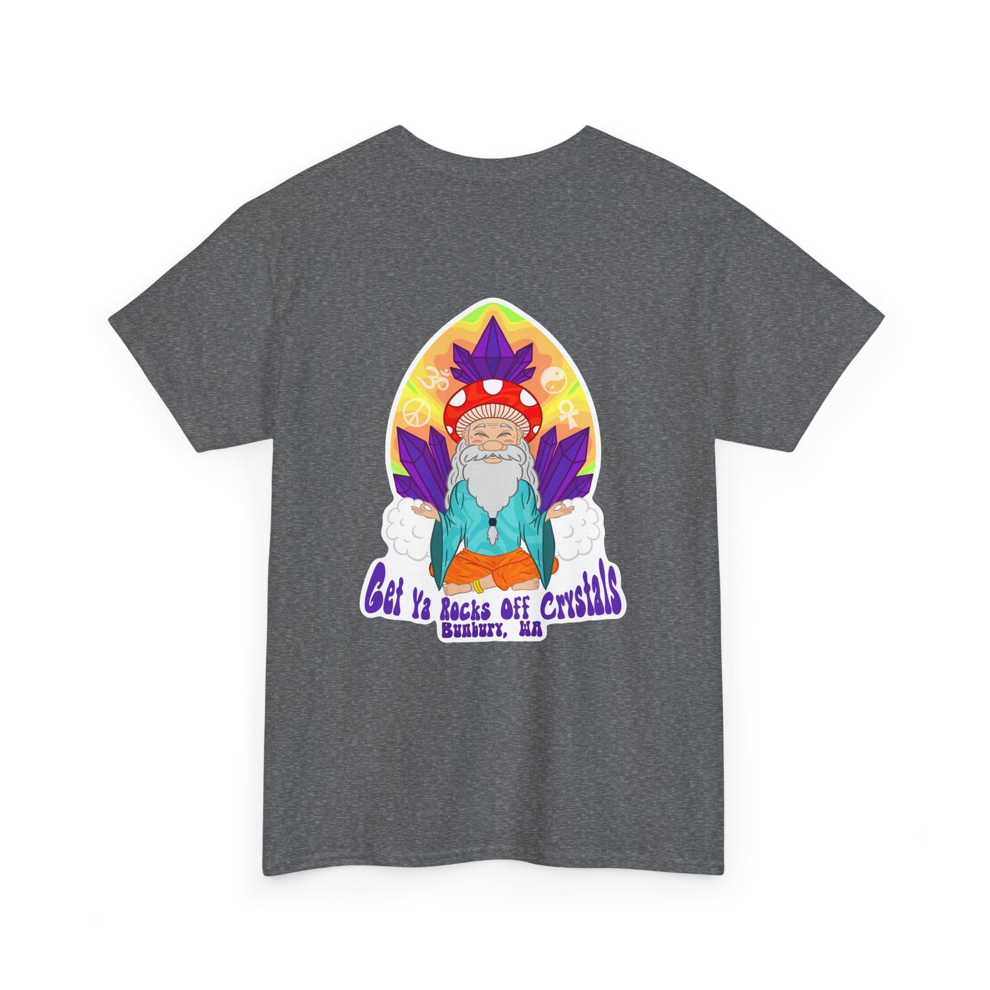 Mystical Graphic Tee, Unisex Heavy Cotton Tee, Bohemian Style Shirt, Gift for Spirituality, Witchy Fashion, Crystal Lover T-Shirt
