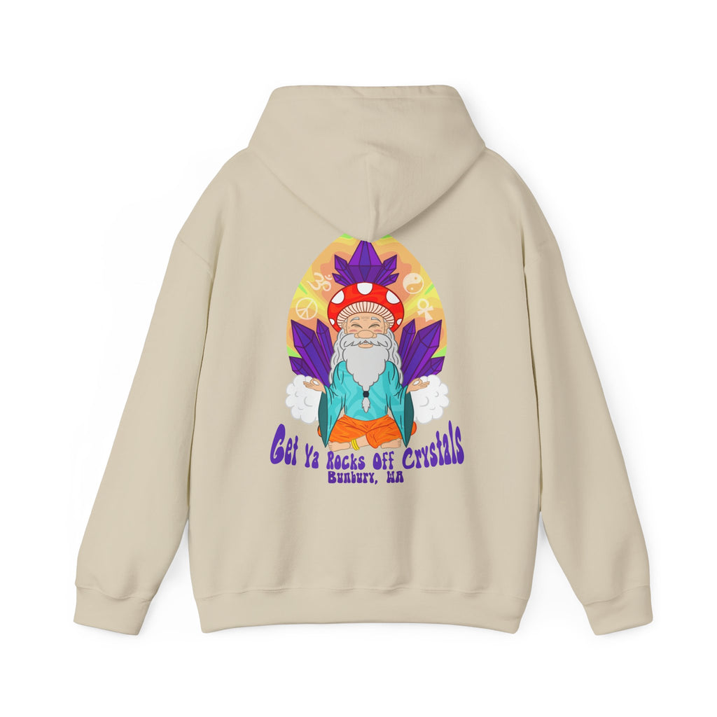 A Custom - Vibrant Crysta Goblin l-Themed Unisex Hoodie - "Get Ya Rocks Off Crystals" Design