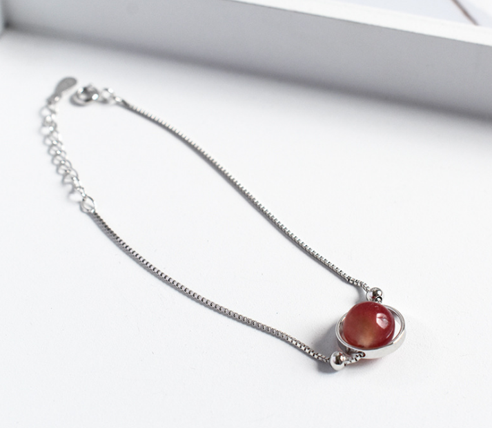 Crystal  Sphere bracelet - 925 Sterling