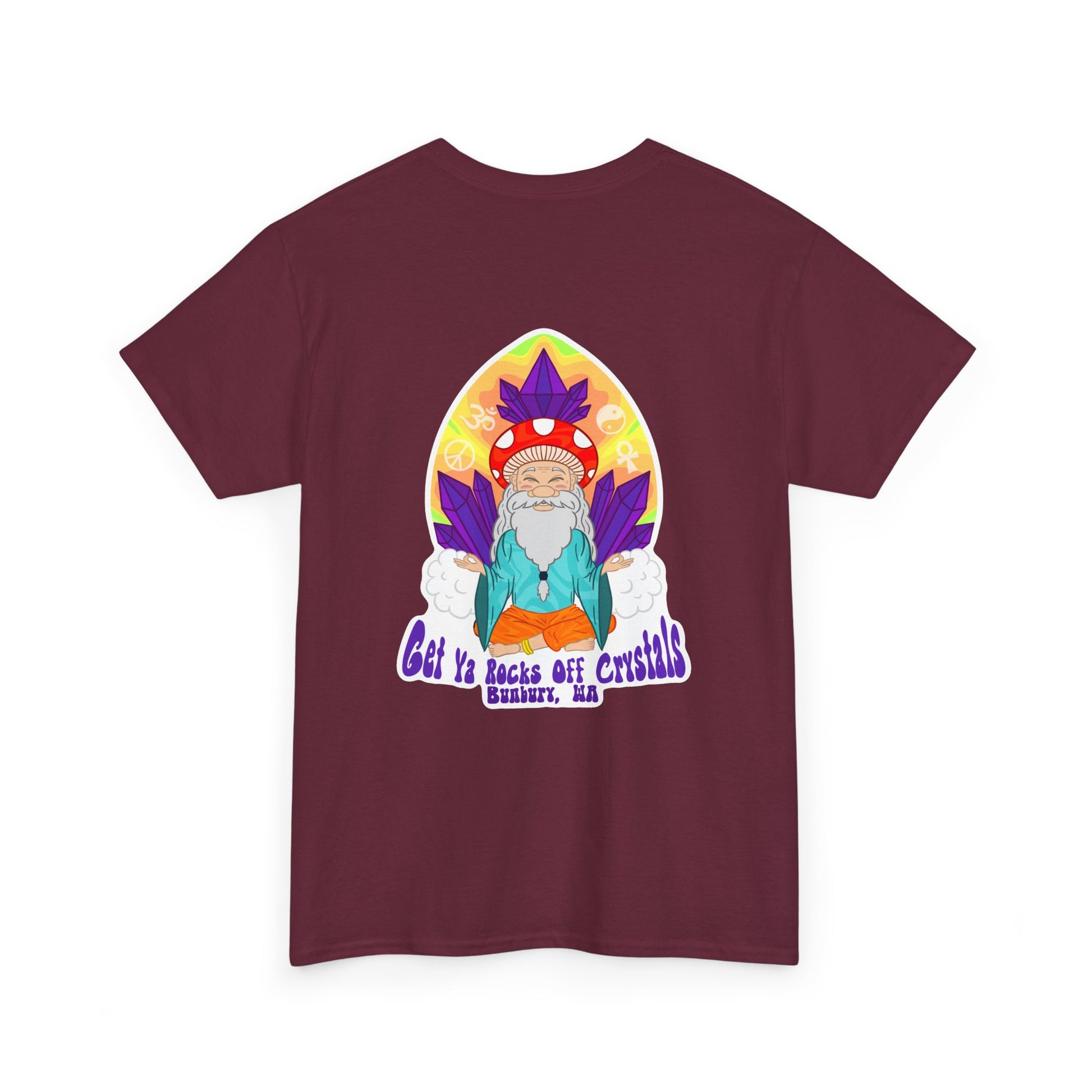 Mystical Graphic Tee, Unisex Heavy Cotton Tee, Bohemian Style Shirt, Gift for Spirituality, Witchy Fashion, Crystal Lover T-Shirt