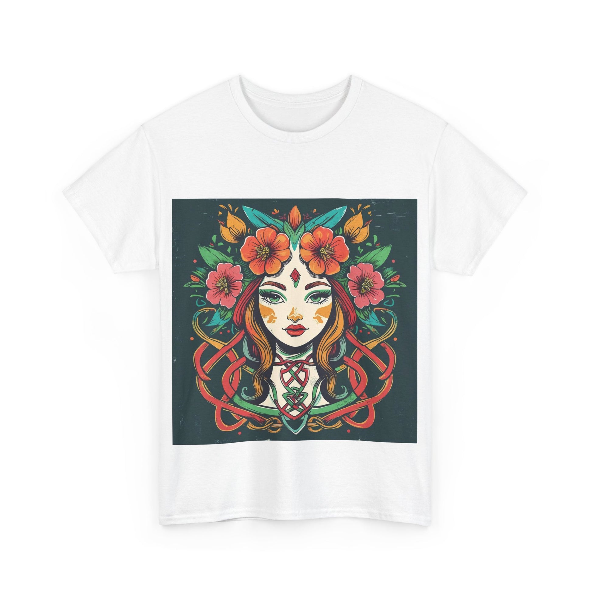 Whimsical Graphic Tee, Artistic Floral Shirt, Trendy Unisex Cotton Tee, Unique Gift for Art Lovers, Casual Wear for All Occasions