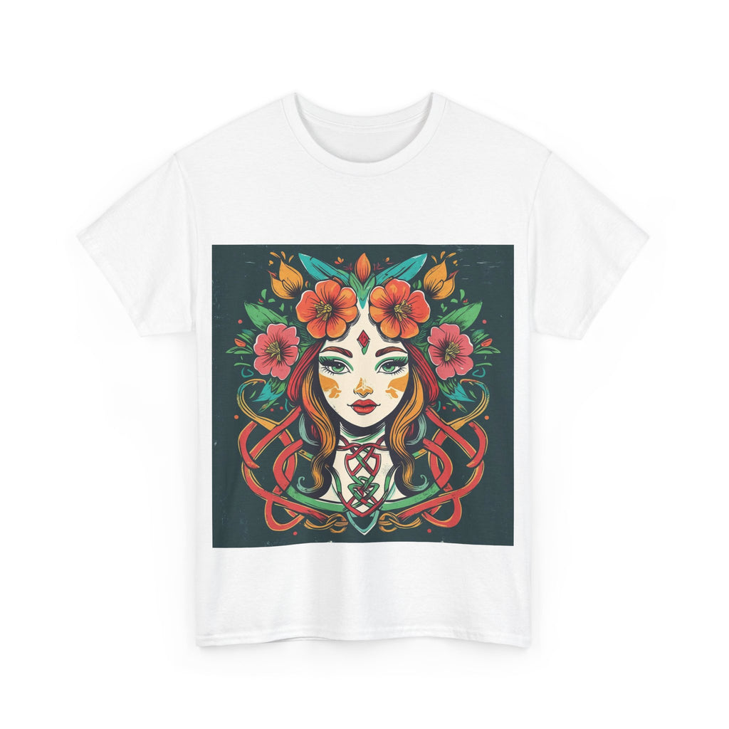 Whimsical Graphic Tee, Artistic Floral Shirt, Trendy Unisex Cotton Tee, Unique Gift for Art Lovers, Casual Wear for All Occasions