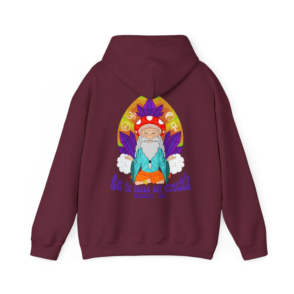 A Custom - Vibrant Crysta Goblin l-Themed Unisex Hoodie - "Get Ya Rocks Off Crystals" Design