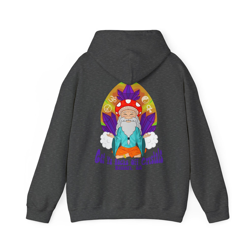 A Custom - Vibrant Crysta Goblin l-Themed Unisex Hoodie - "Get Ya Rocks Off Crystals" Design