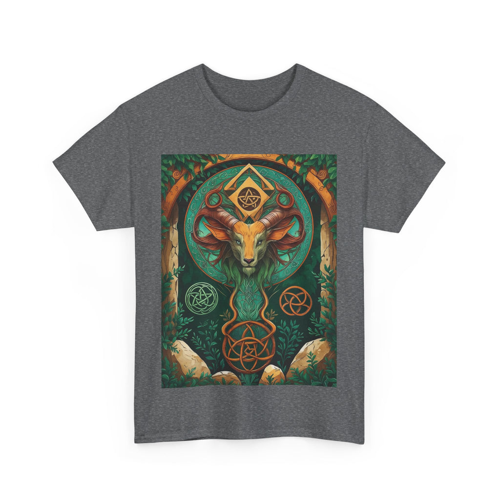 Mystical Graphic Tee, Unisex Heavy Cotton Tee, Bohemian Style Shirt, Gift for Spirituality, Witchy Fashion, Crystal Lover T-Shirt