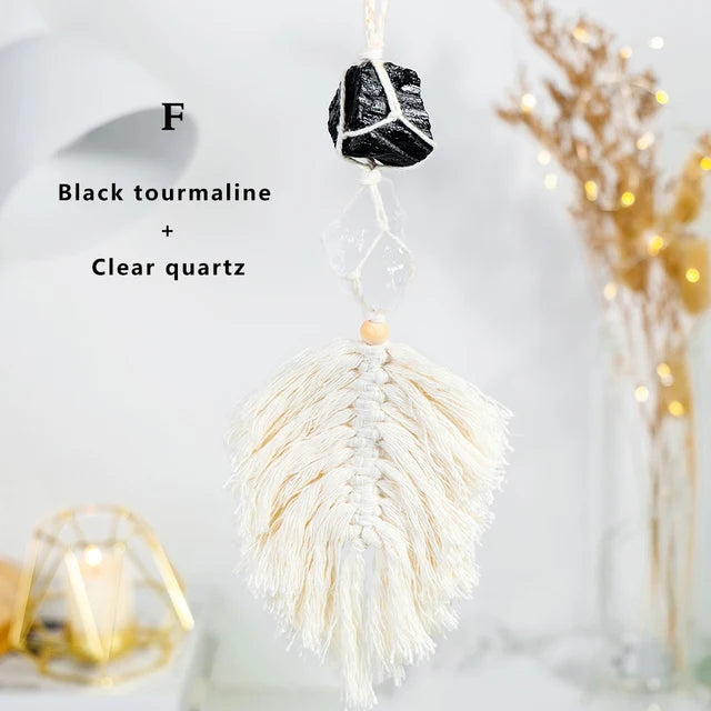 Raw Stone Handmade Woven Dream/Sun Catcher
