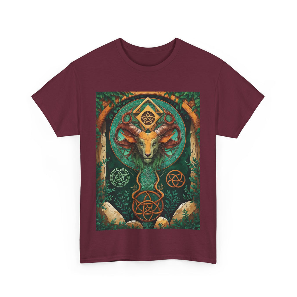 Mystical Graphic Tee, Unisex Heavy Cotton Tee, Bohemian Style Shirt, Gift for Spirituality, Witchy Fashion, Crystal Lover T-Shirt