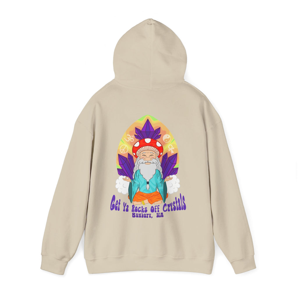 A Custom - Vibrant Crysta Goblin l-Themed Unisex Hoodie - "Get Ya Rocks Off Crystals" Design