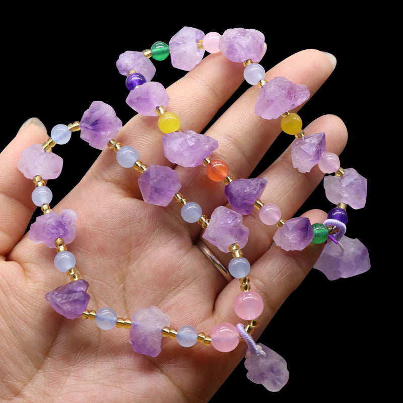 Amethyst Raw Stone Bracelet