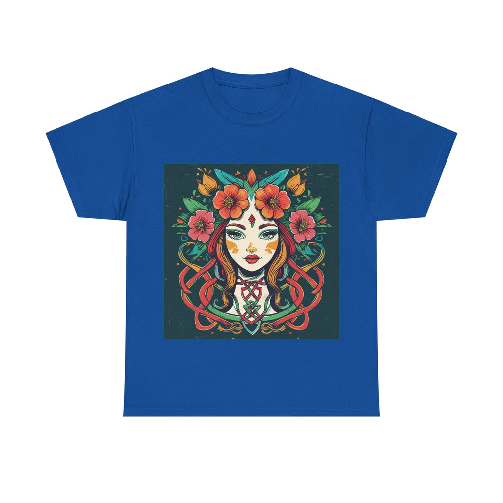 Whimsical Graphic Tee, Artistic Floral Shirt, Trendy Unisex Cotton Tee, Unique Gift for Art Lovers, Casual Wear for All Occasions